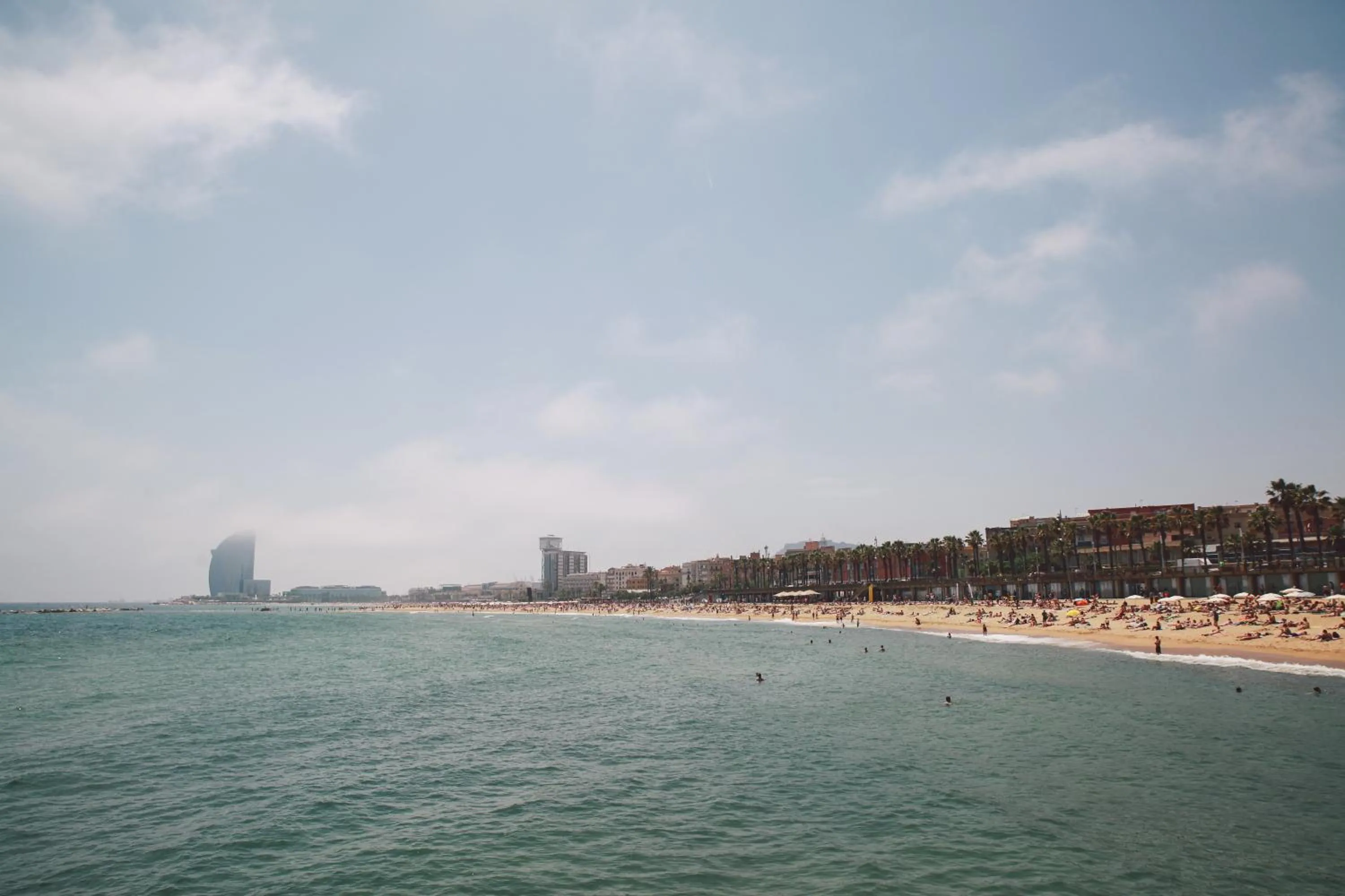 Nearby landmark in Catalonia Barcelona Beach