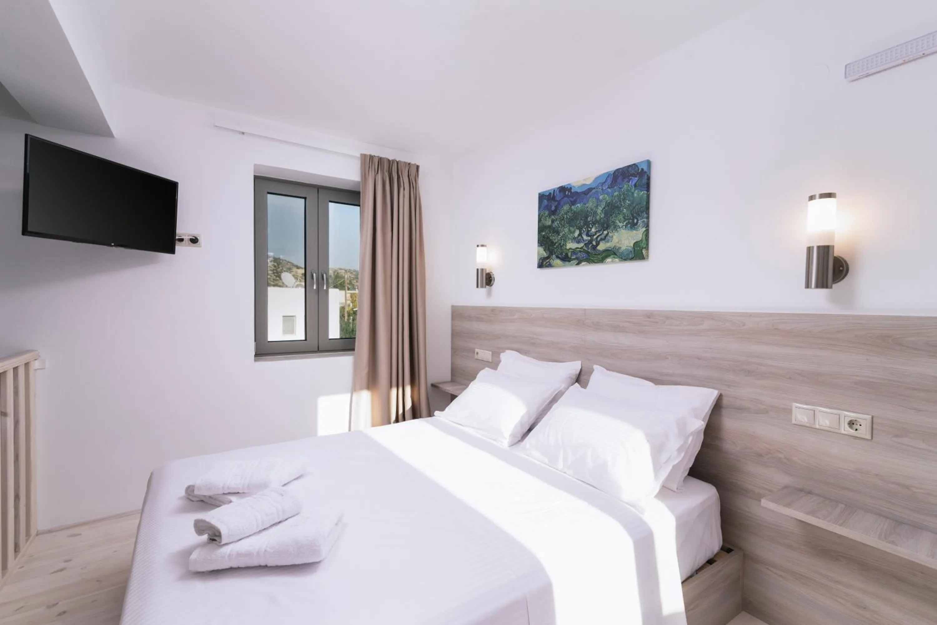 Bedroom, Bed in Matala Prime Villas