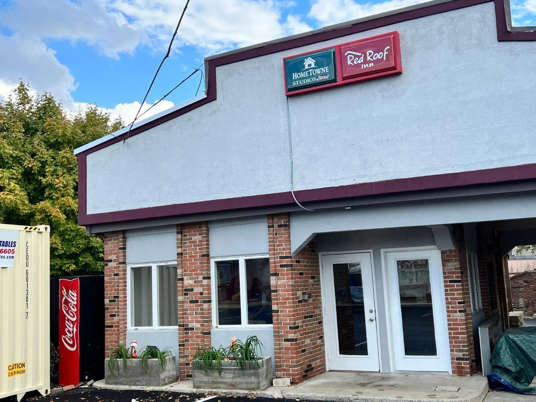 Property building in HomeTowne Studios by Red Roof Georgetown, KY