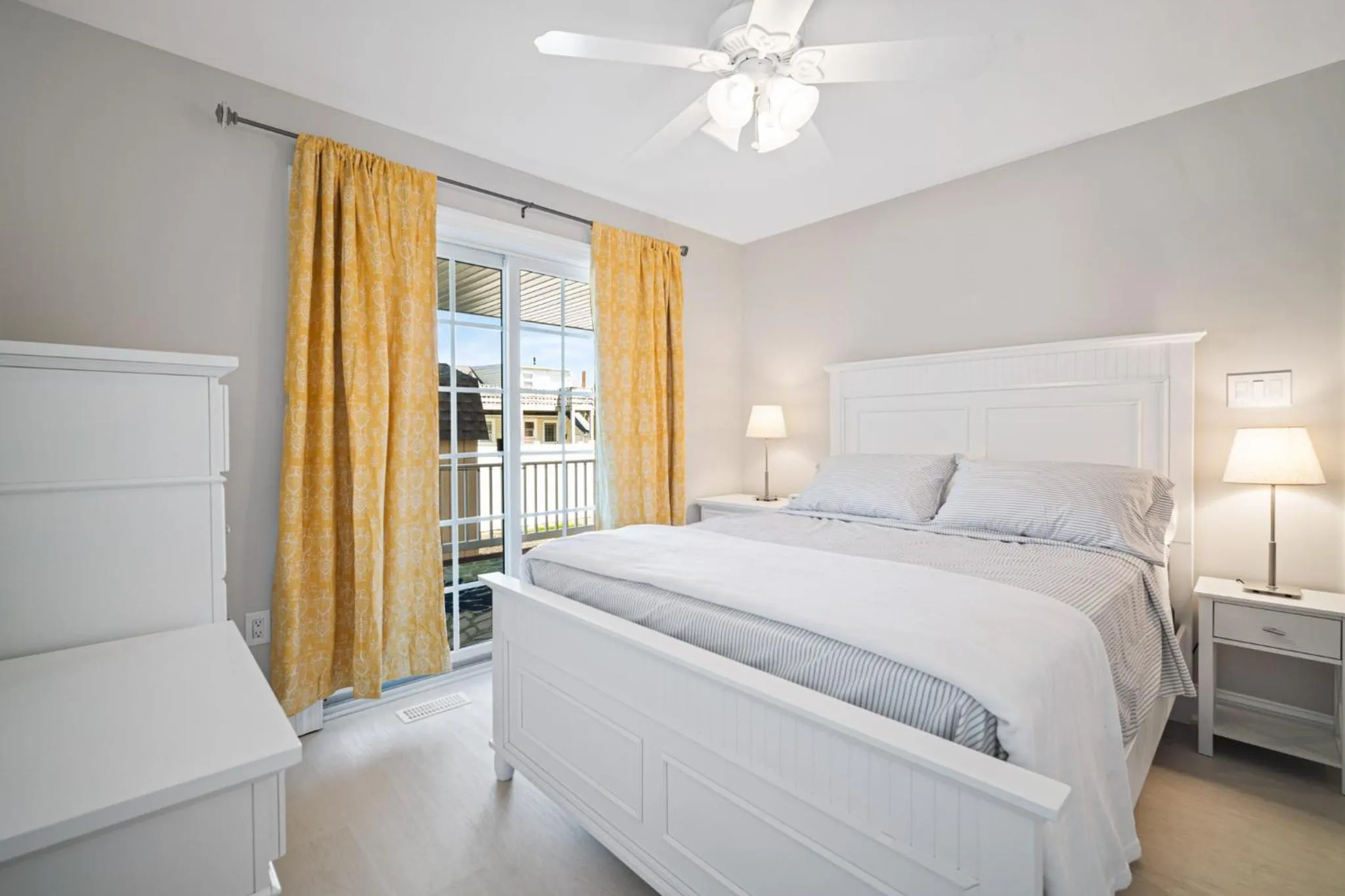 Bedroom, Bed in Exquisitely Large Home Block and a half to Beach