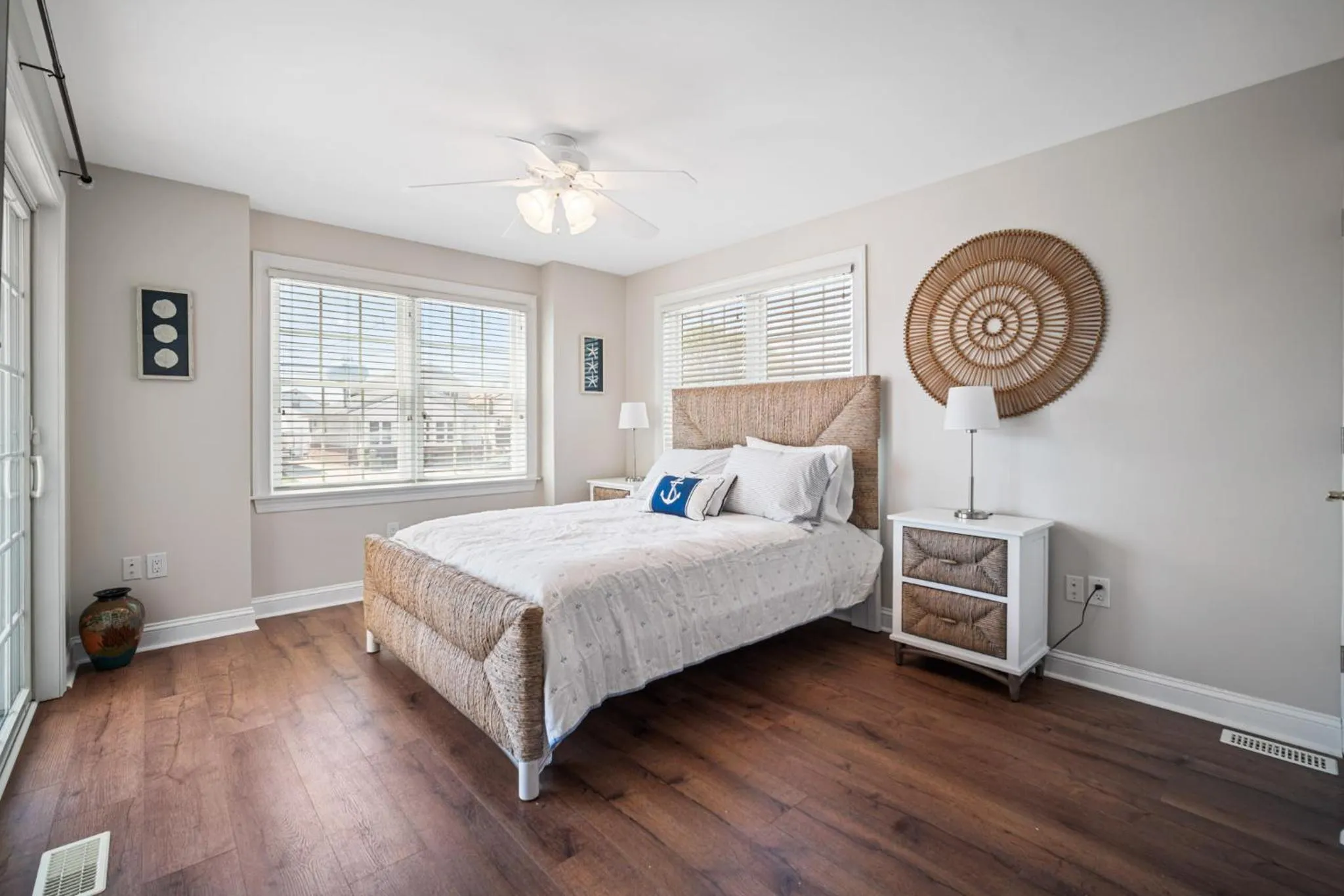 Bedroom, Bed in Exquisitely Large Home Block and a half to Beach