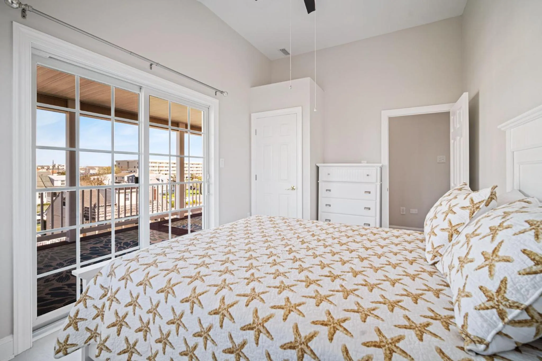 Bedroom, Bed in Exquisitely Large Home Block and a half to Beach