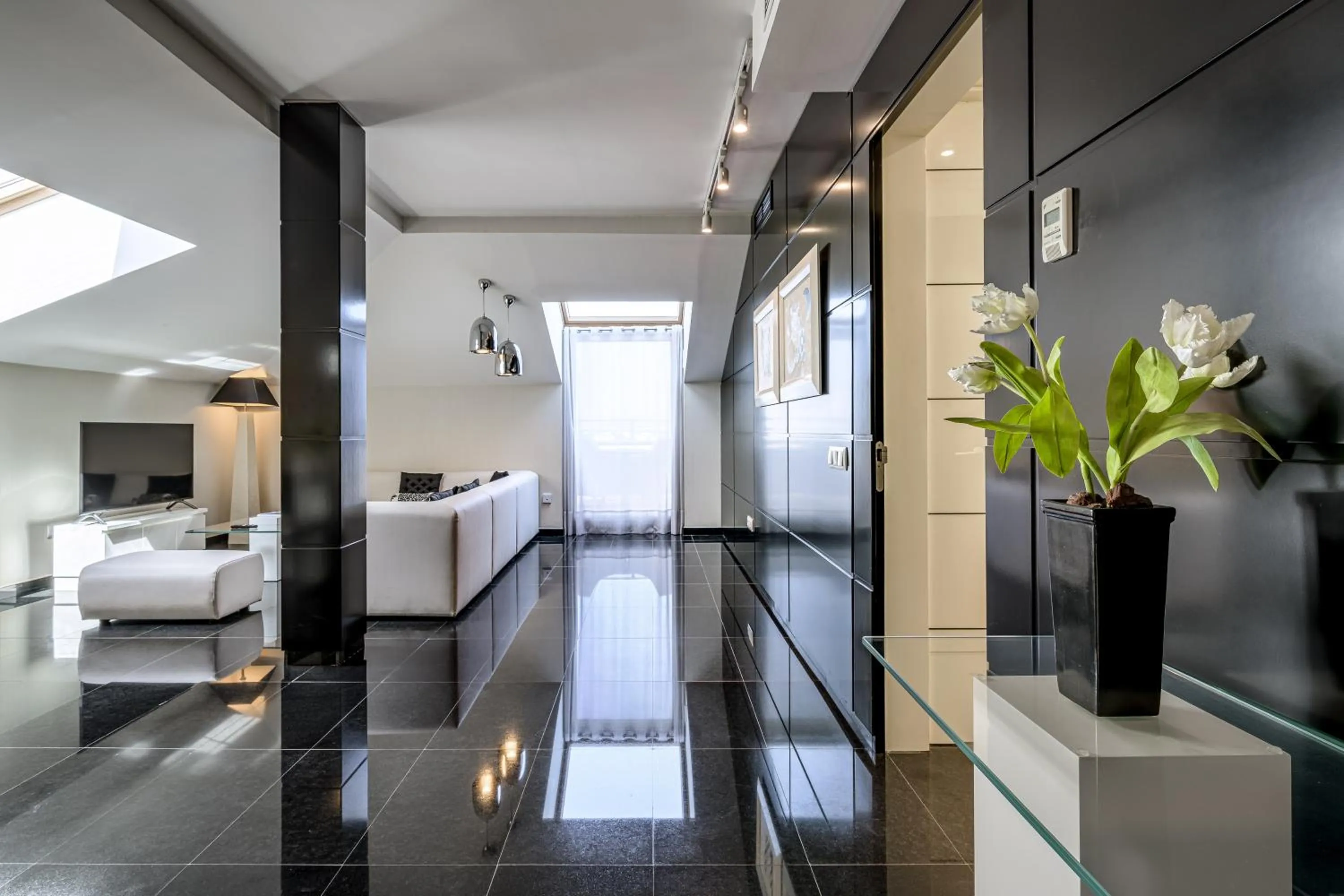 Living room, Bed in Hotel Nelva