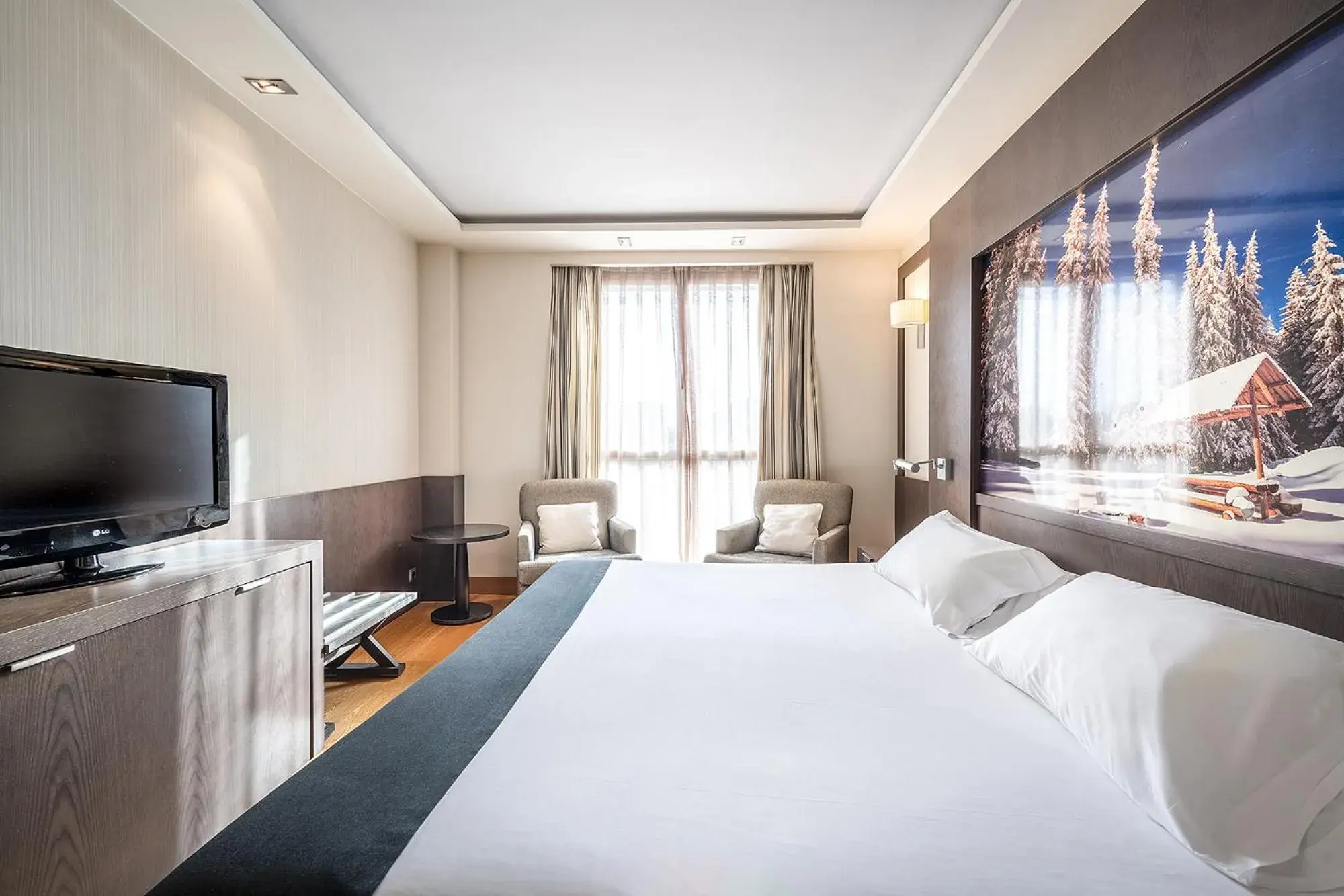 Bed in Hotel Nelva Bed in Hotel Nelva