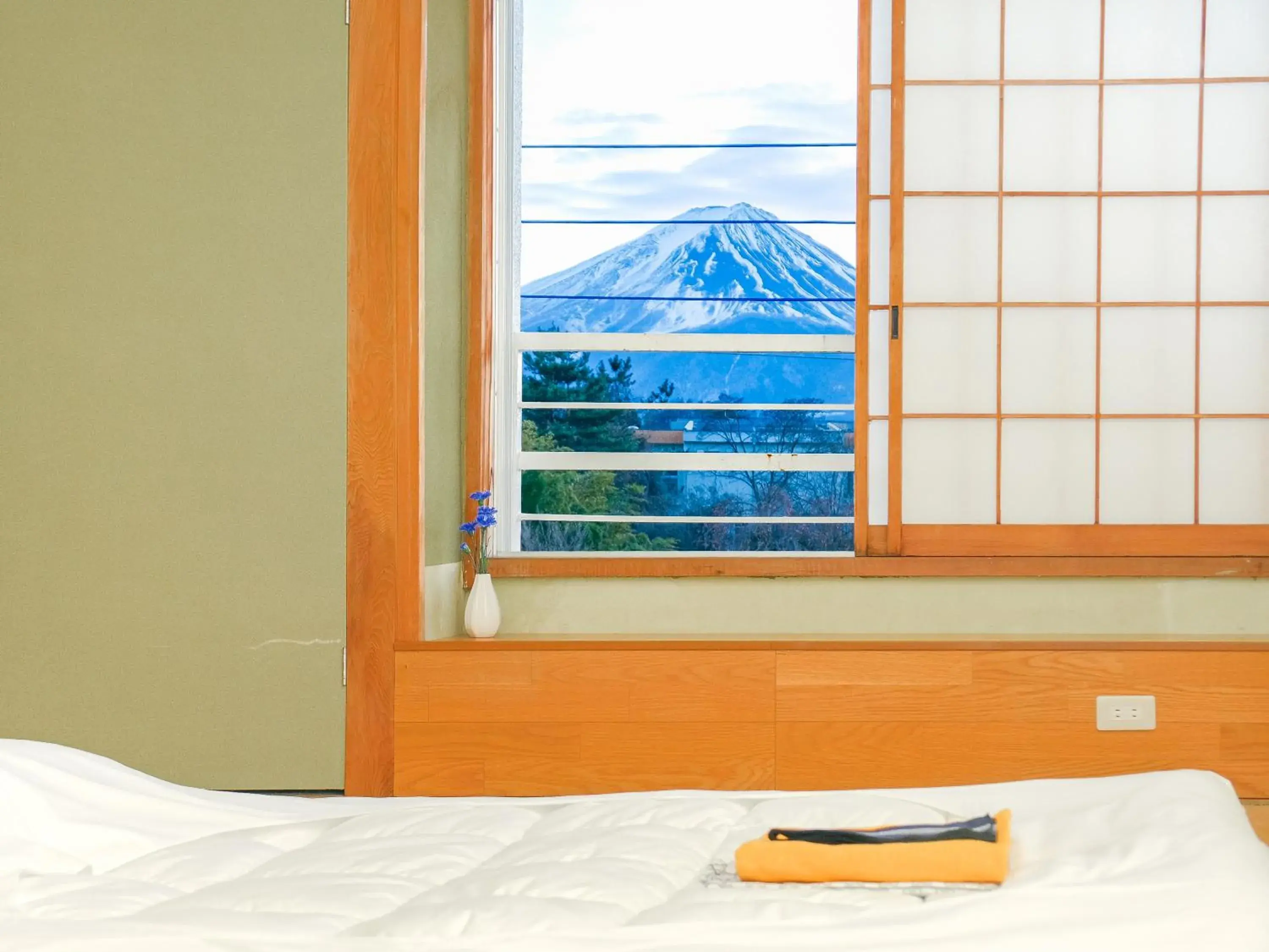 Twin Room with Mountain View - single occupancy in Fuyo Sankyo Enka Twin Room with Mountain View - single occupancy in Fuyo Sankyo Enka