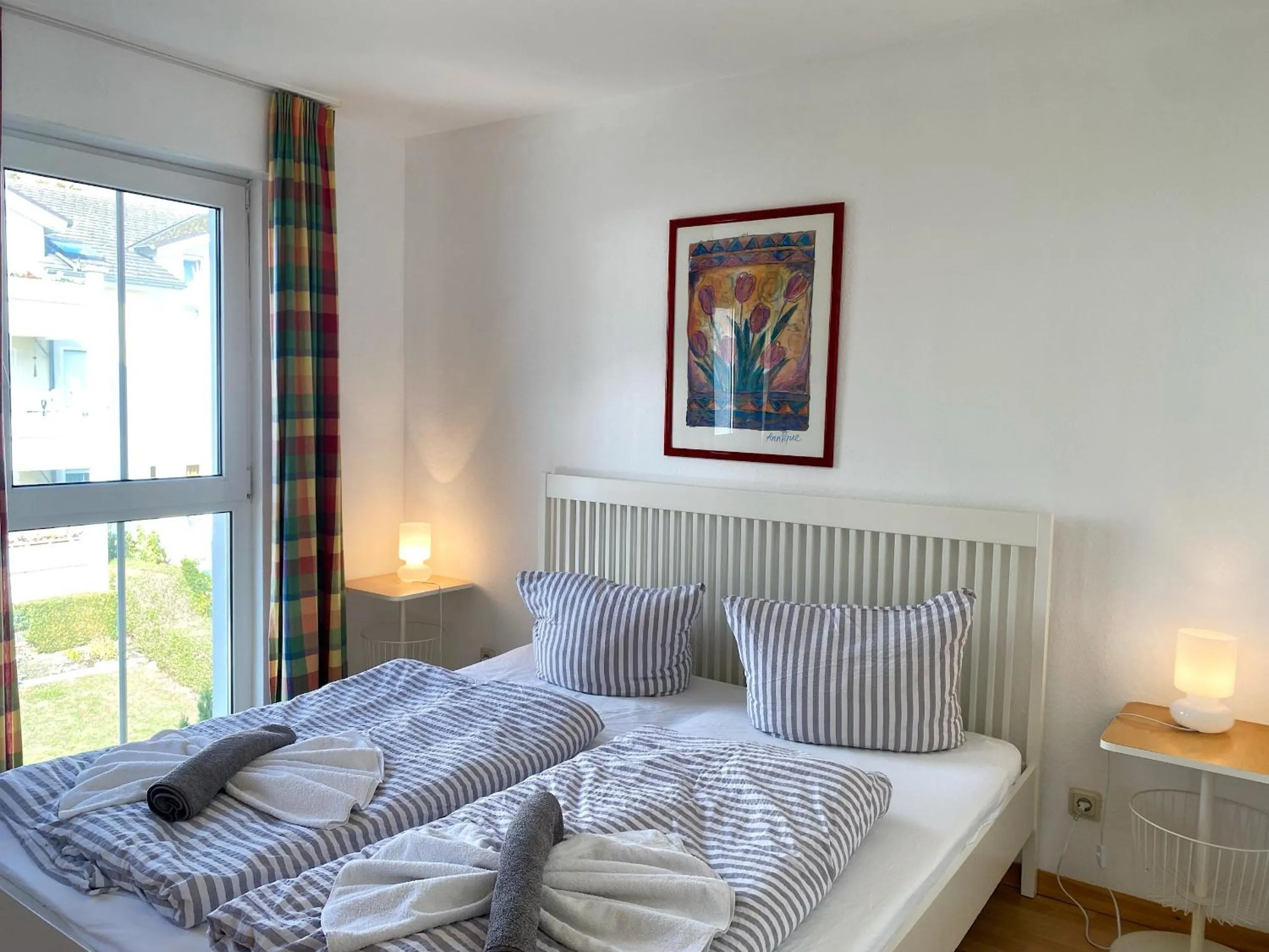 Bedroom, Bed in Appartementhaus Victoria - Fewo Meeresrauschen