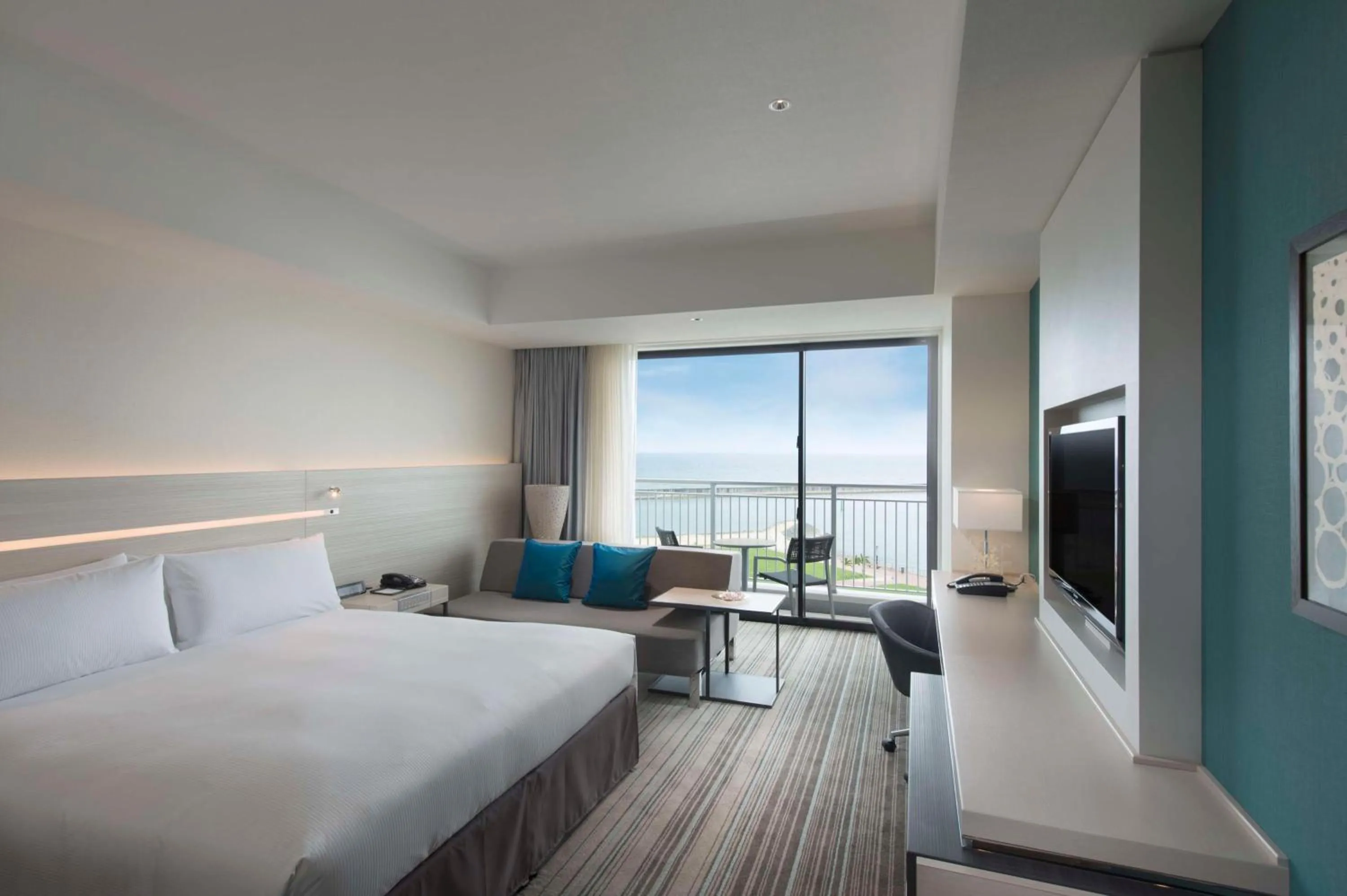 Photo of the whole room, Bed in Hilton Okinawa Chatan Resort