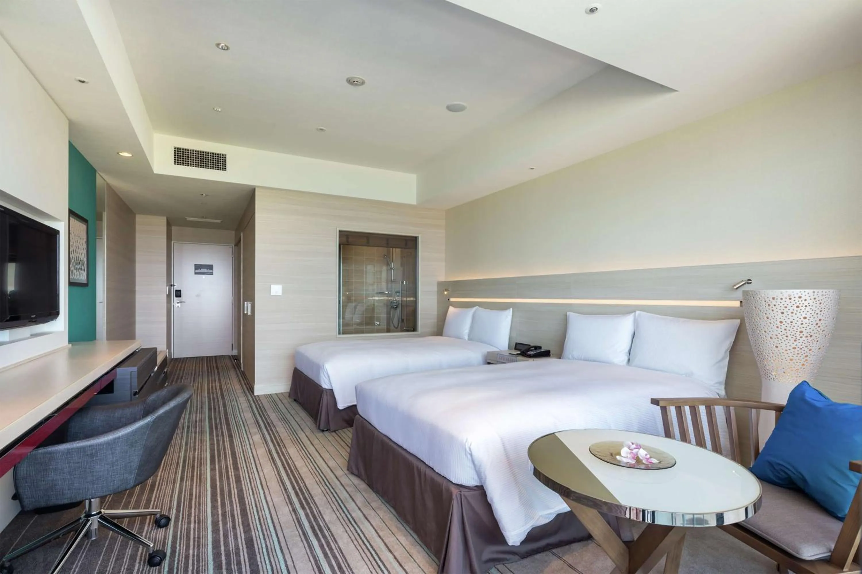 Bed in Hilton Okinawa Chatan Resort