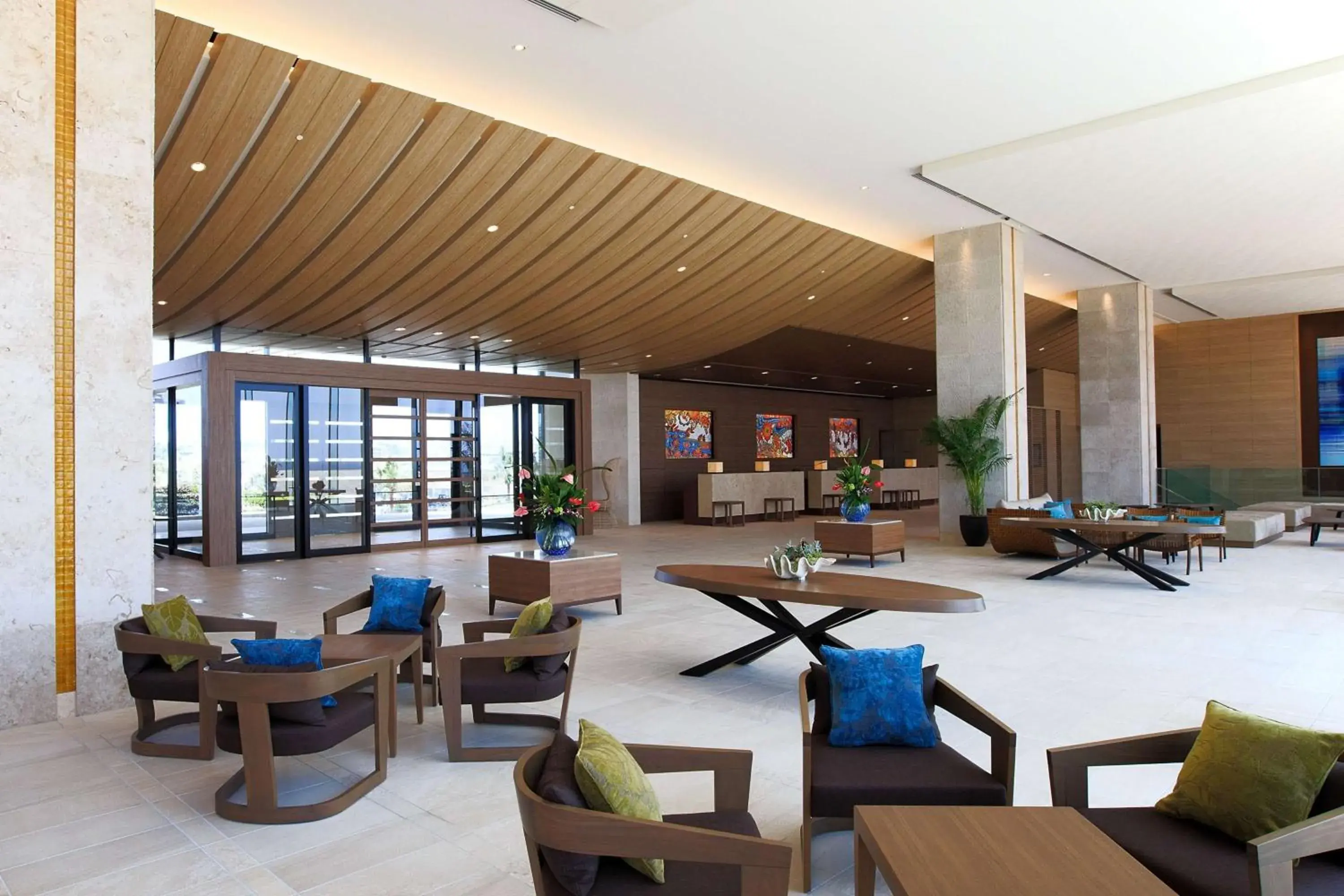 Lobby or reception in Hilton Okinawa Chatan Resort Lobby or reception in Hilton Okinawa Chatan Resort