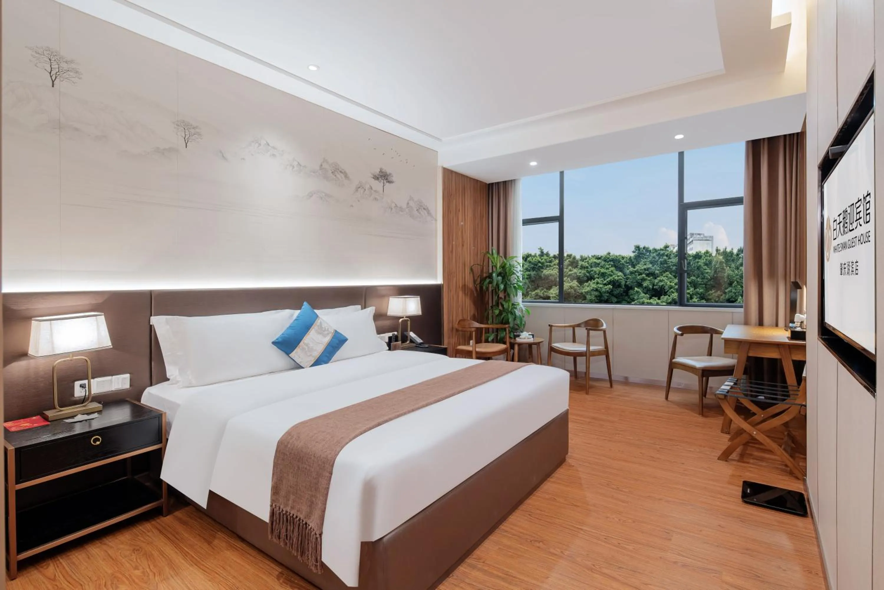 Bed in White Swan Guest House