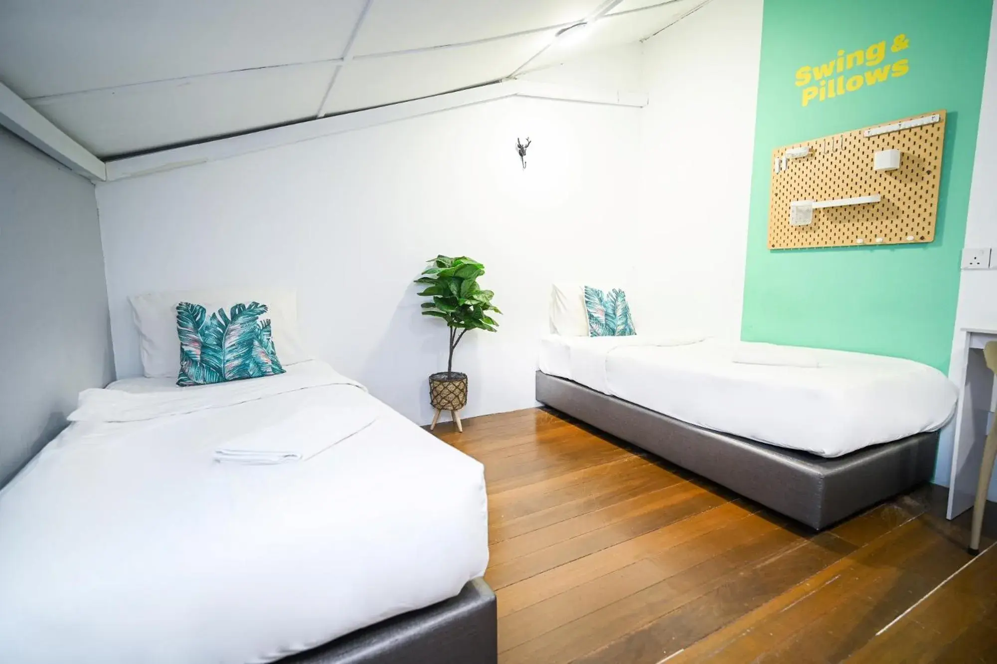 Bed in Swing & Pillows @ Beach Street Bed in Swing & Pillows @ Beach Street