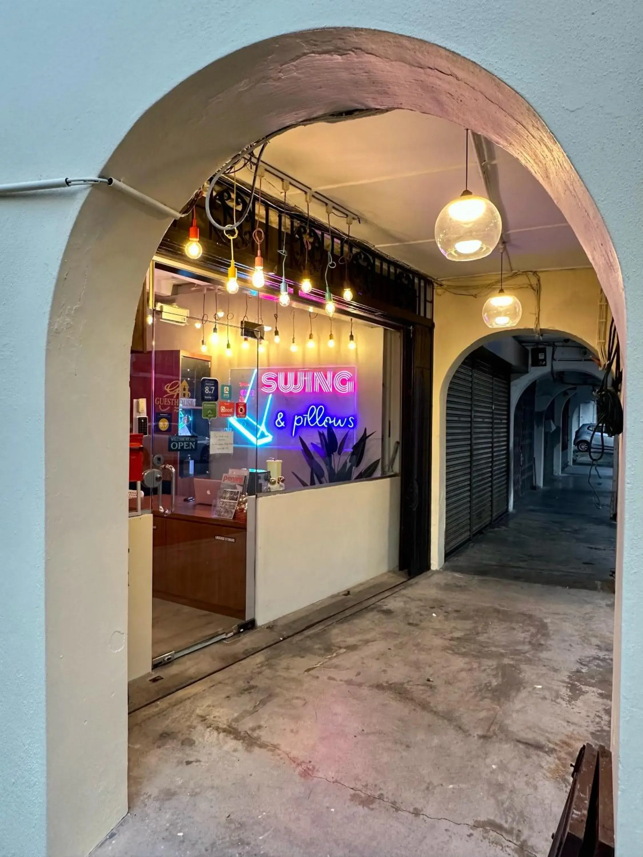 Facade/entrance in Swing & Pillows @ Beach Street Facade/entrance in Swing & Pillows @ Beach Street