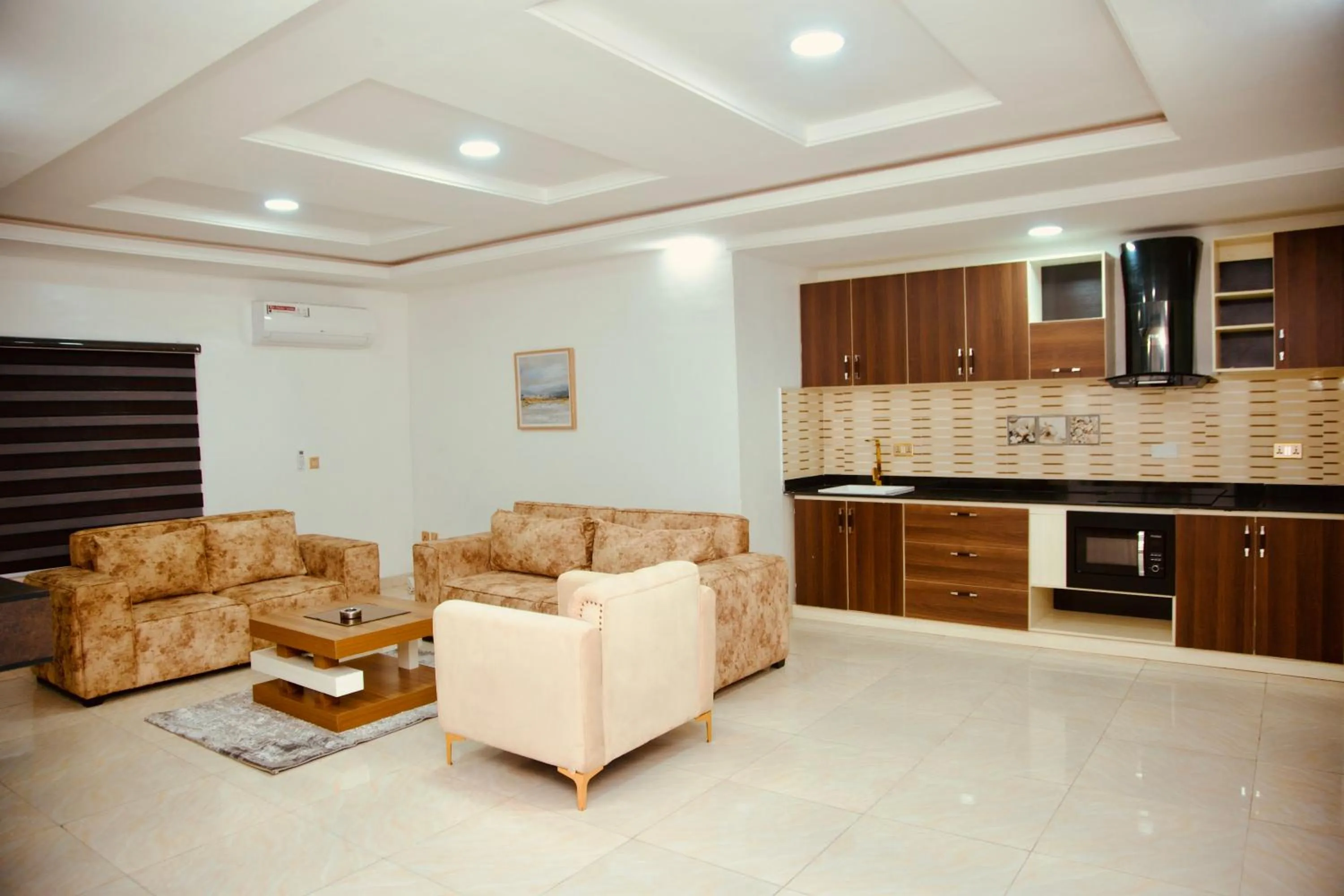 Kitchen or kitchenette in 247 Luxury Hotel & Apartment Ajah