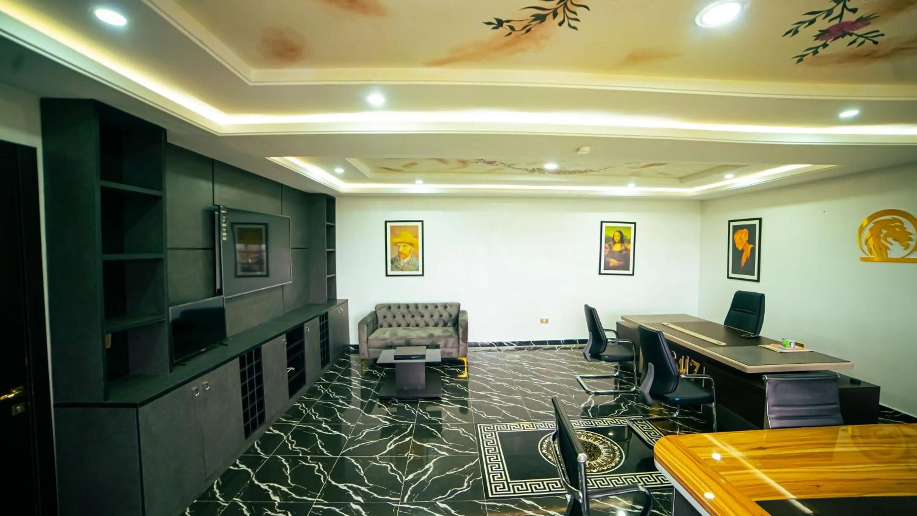 Communal lounge/ TV room in 247 Luxury Hotel & Apartment Ajah