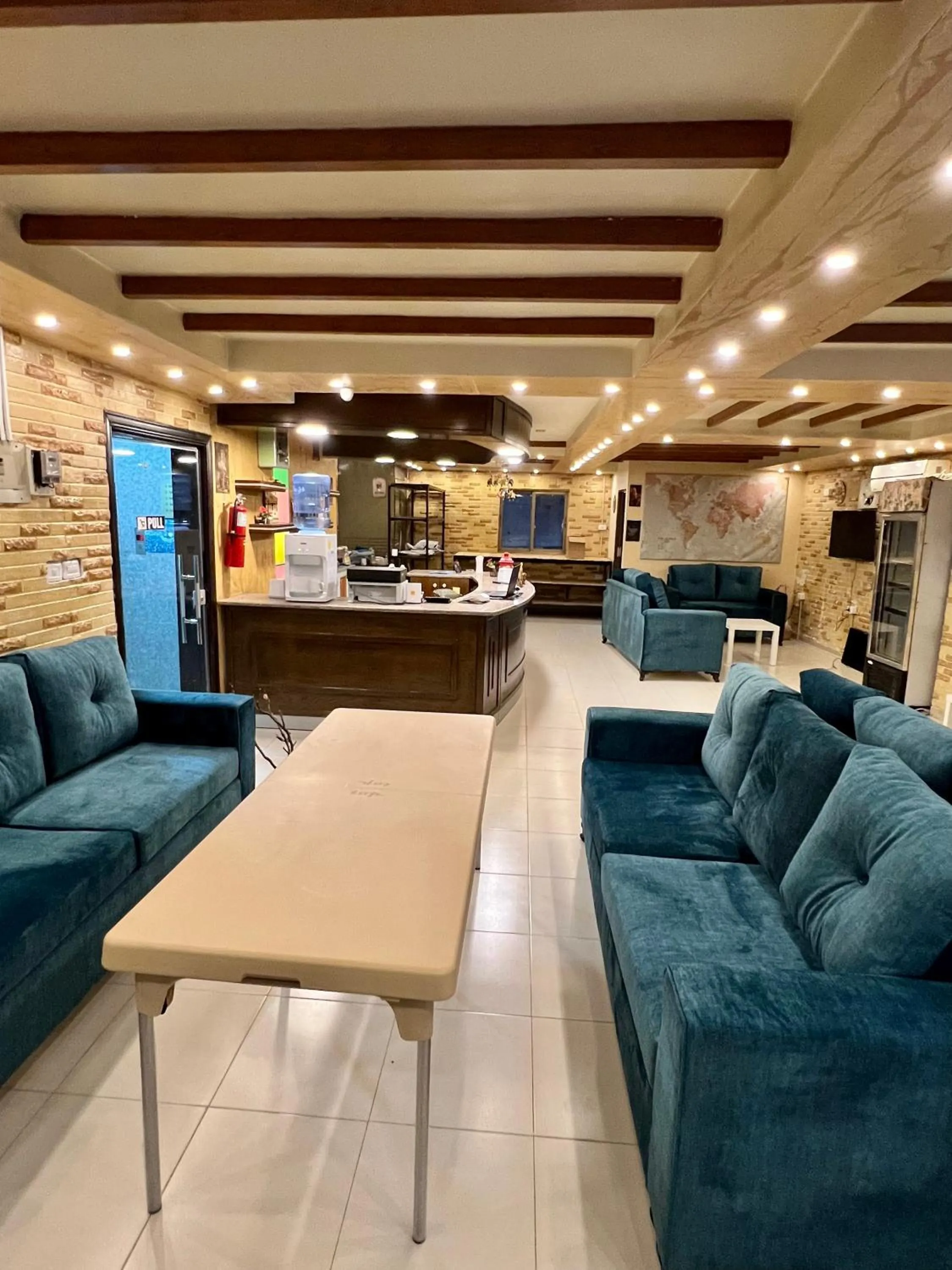 Seating area in Raqeem Hotel