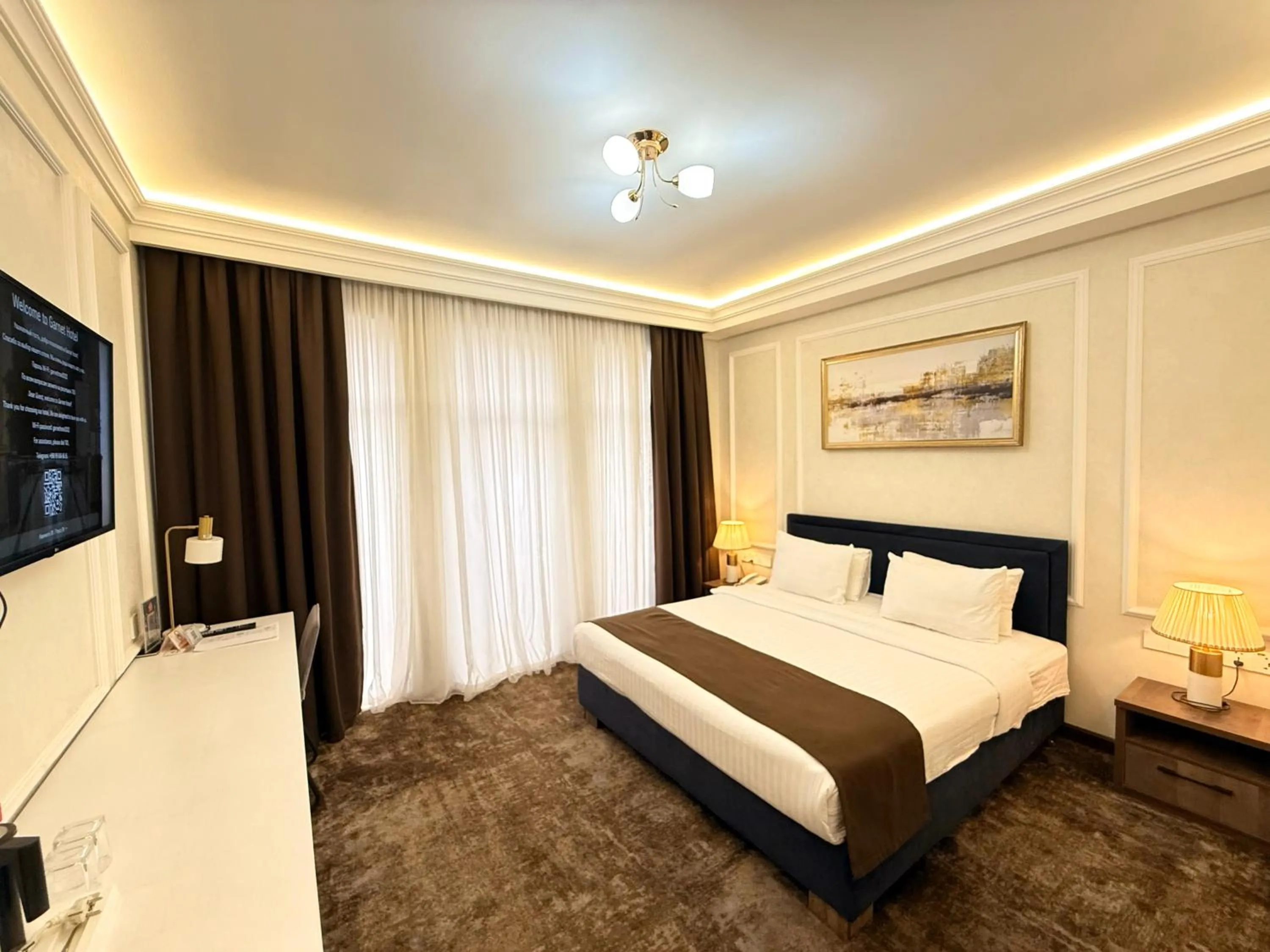 Bed in Garnet Hotel Tashkent