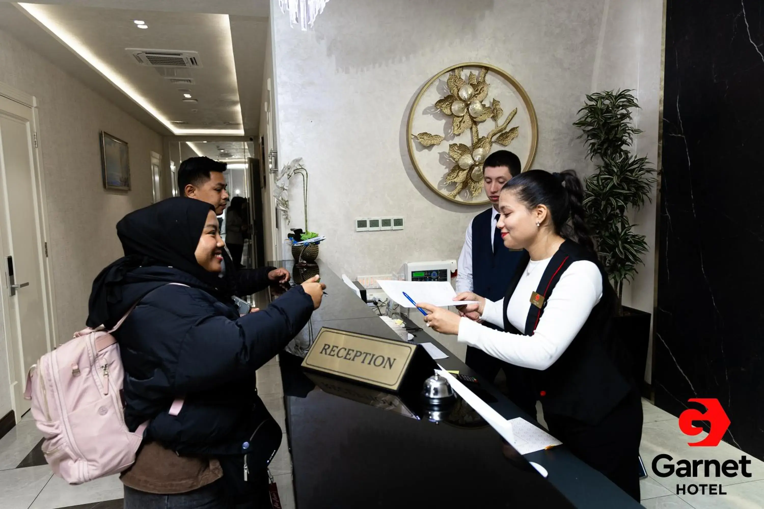 Lobby or reception in Garnet Hotel Tashkent Lobby or reception in Garnet Hotel Tashkent
