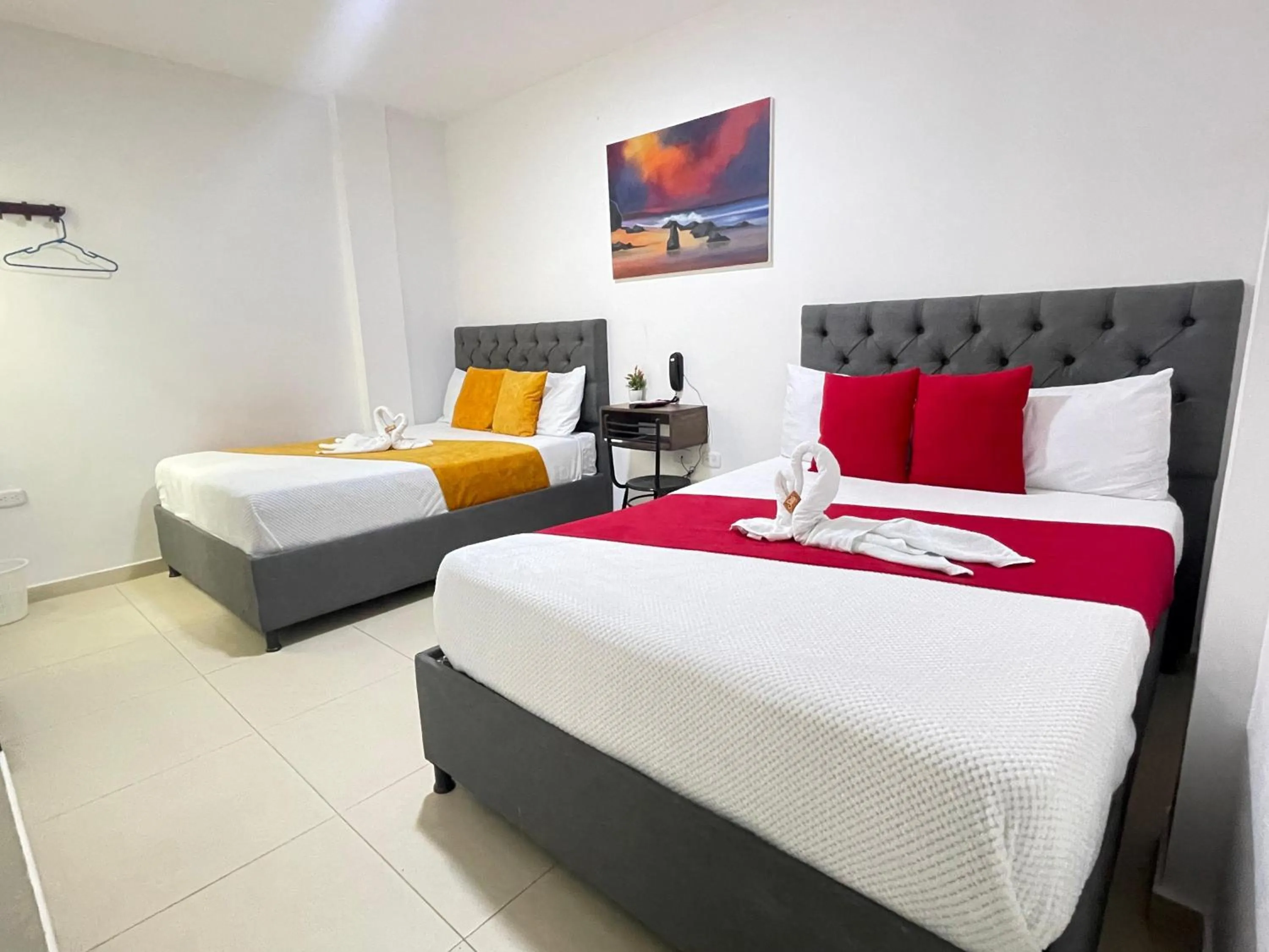 Bed in ANAJIRAWAA HOTEL