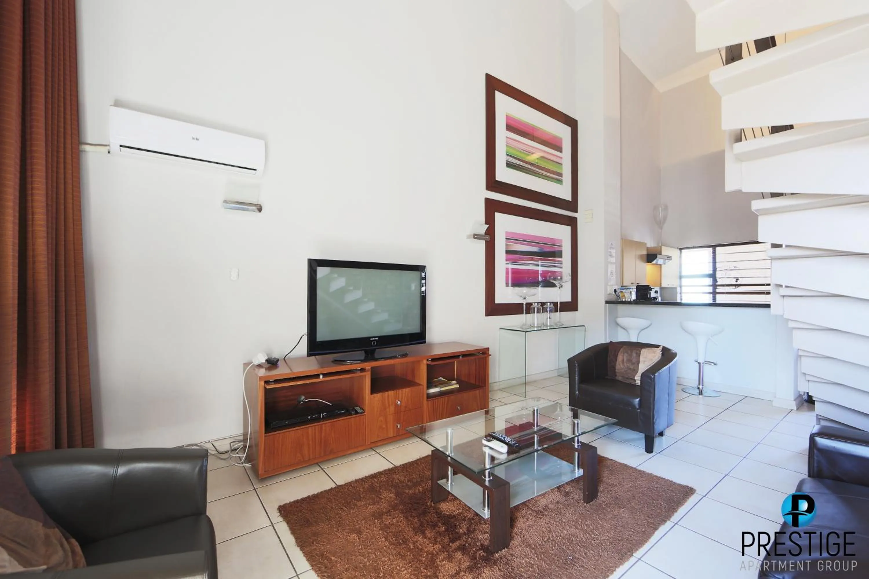 Living room in Prestige Apartments Sandton at Westpoint