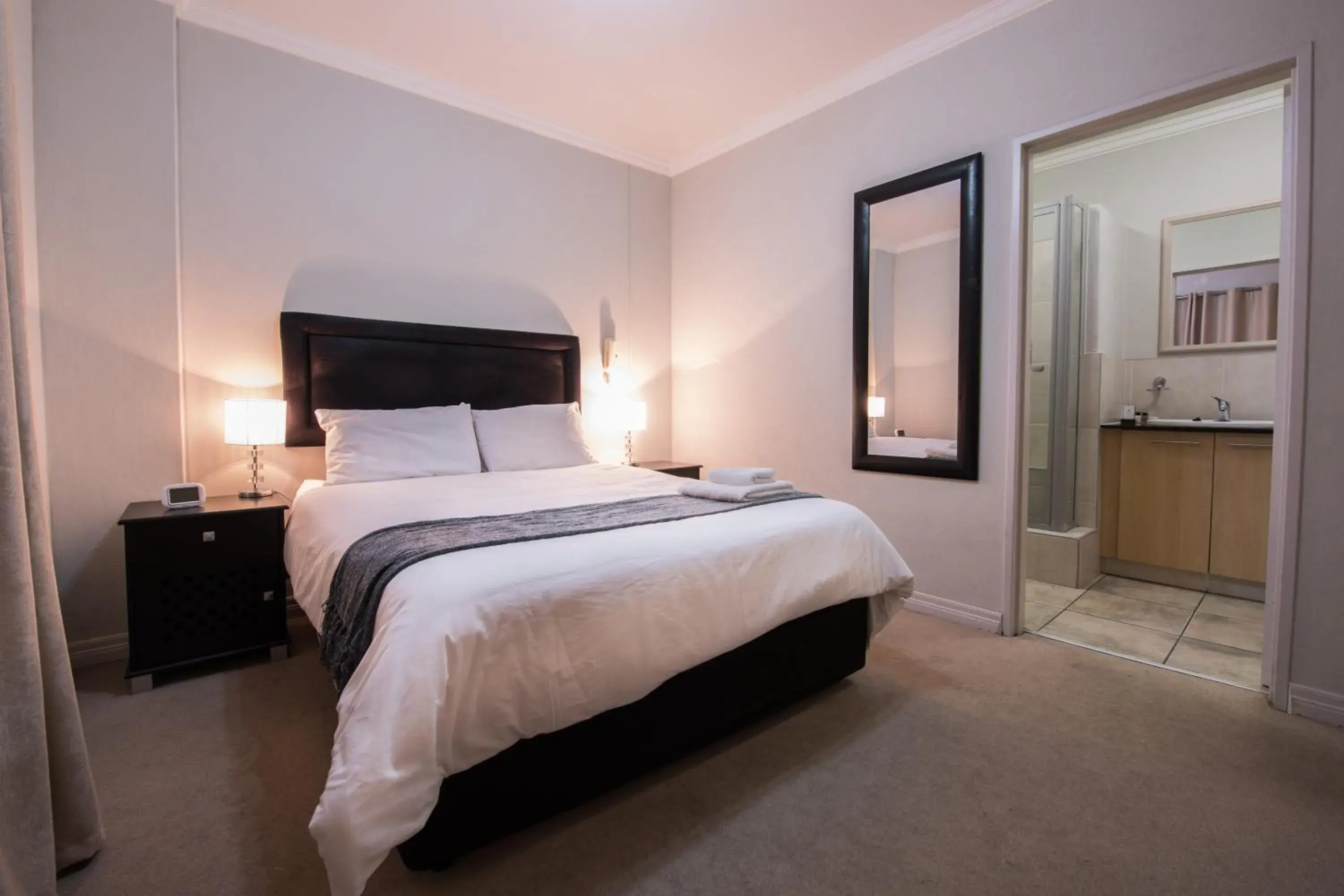 Photo of the whole room, Bed in Prestige Apartments Sandton at Westpoint Photo of the whole room, Bed in Prestige Apartments Sandton at Westpoint