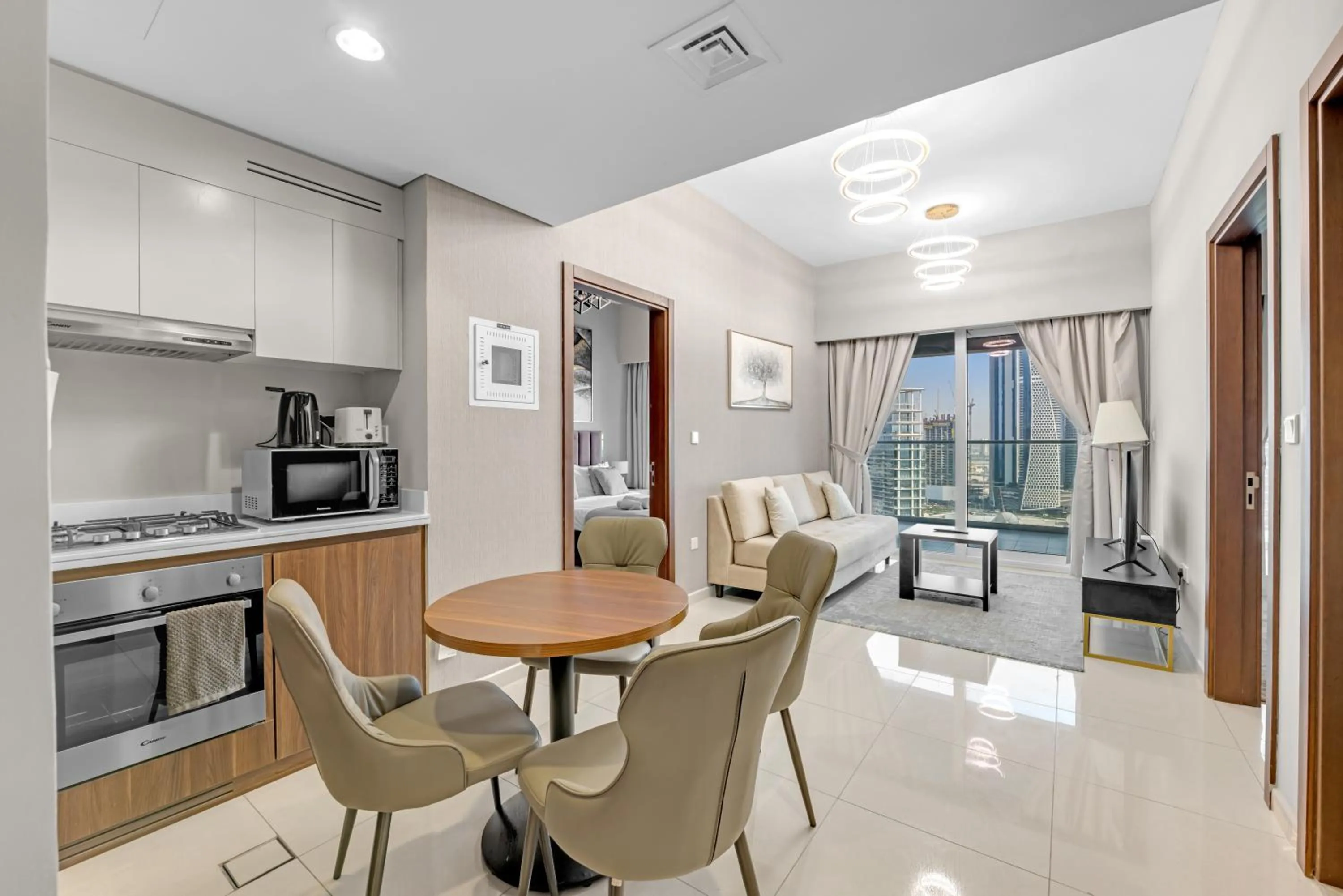 Living room in Wonderful Reva Aparthotel Downtown