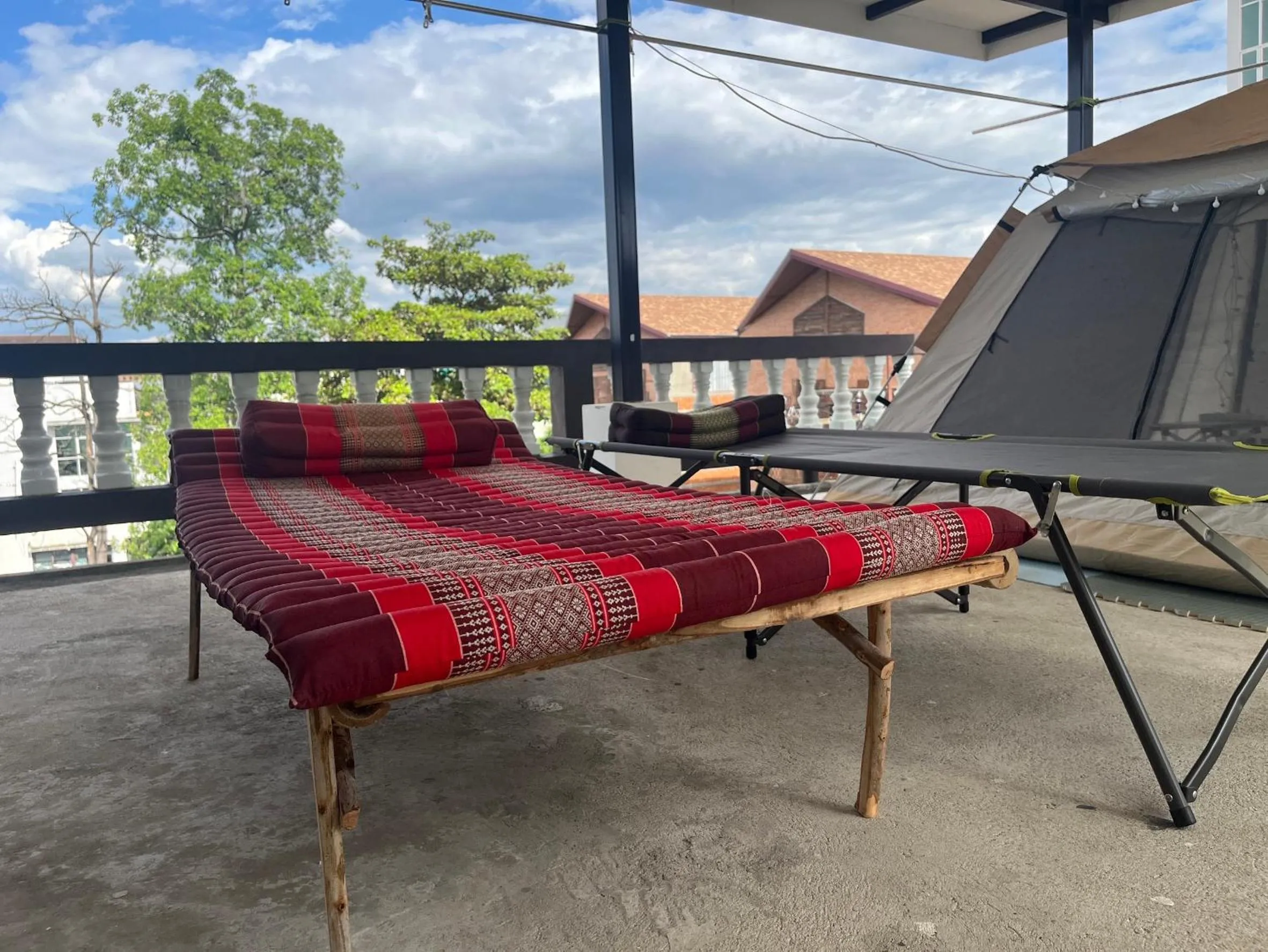 Patio in October Hostel ChiangMai