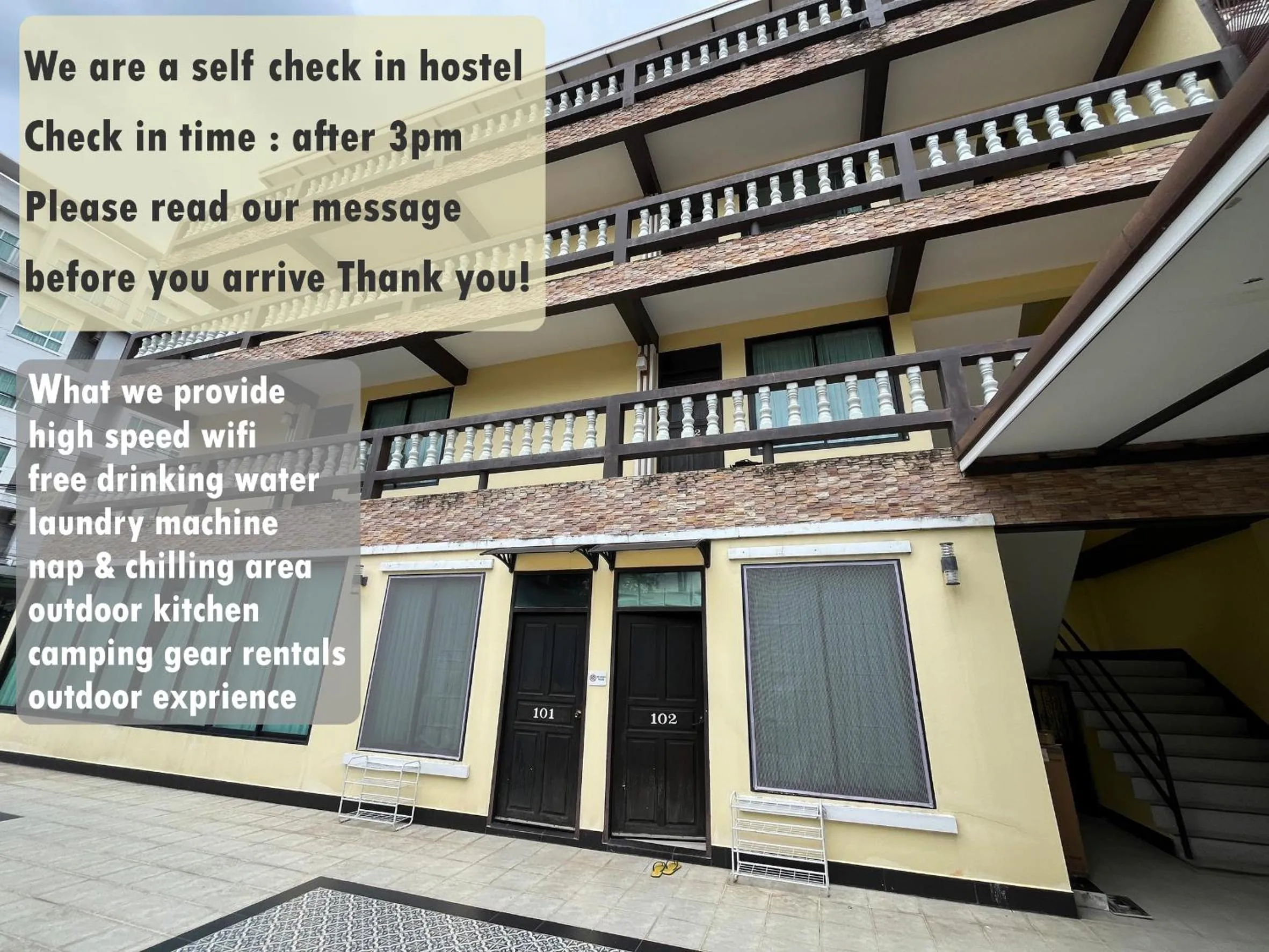 Property building in October Hostel ChiangMai