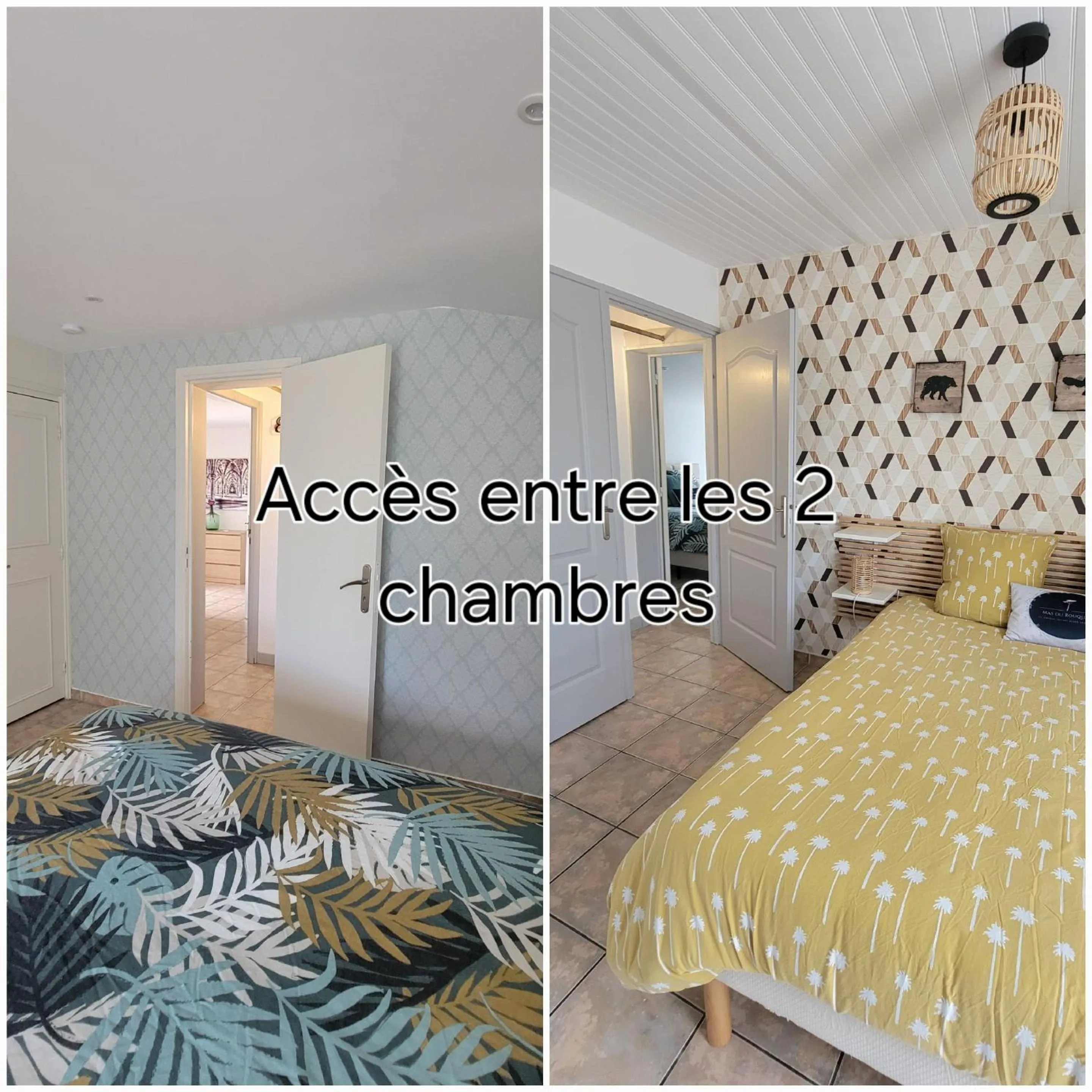 acessibility, Bed in Le Mas du Rouquan