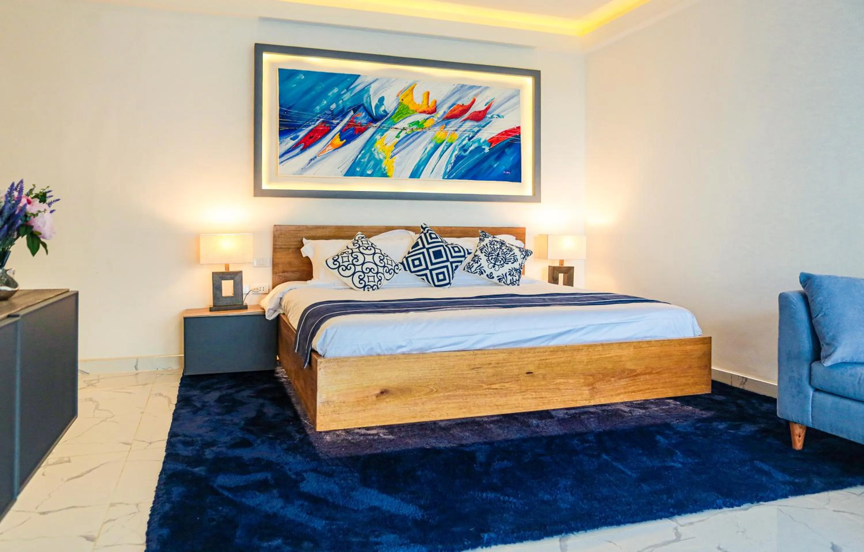 Bed in The Dream Beach Resort