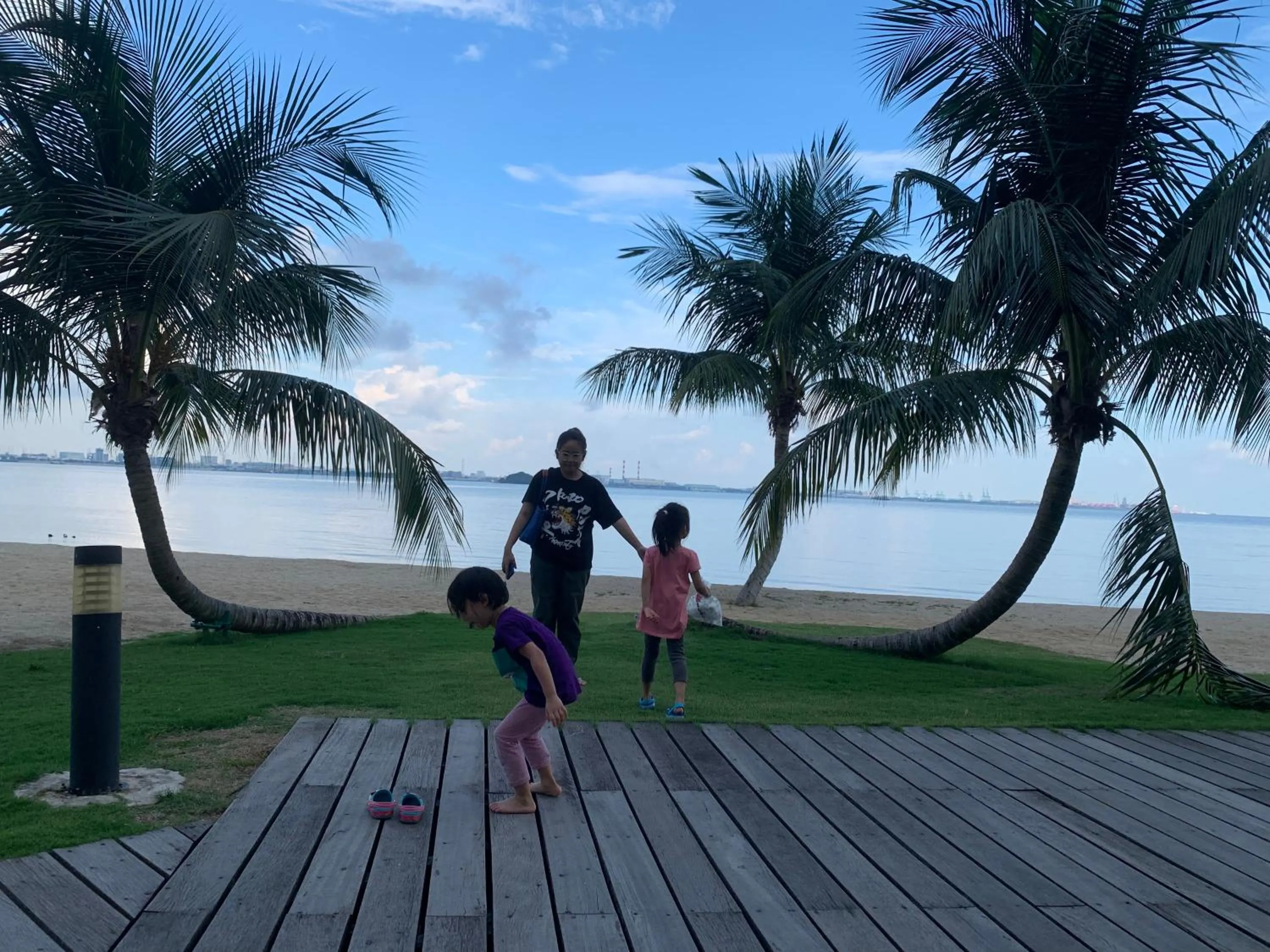 Beach in Sea view 2 bedroom Fully furnished Apartment Forest City Starview Bay Johor Malaysia