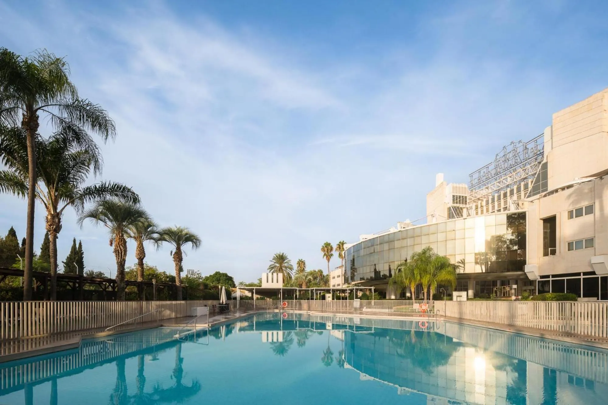 Pool view in Eurostars Al-Ándalus Palace