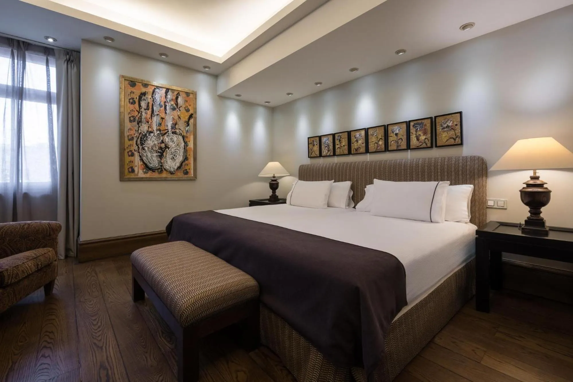 Bed in Eurostars Al-Ándalus Palace