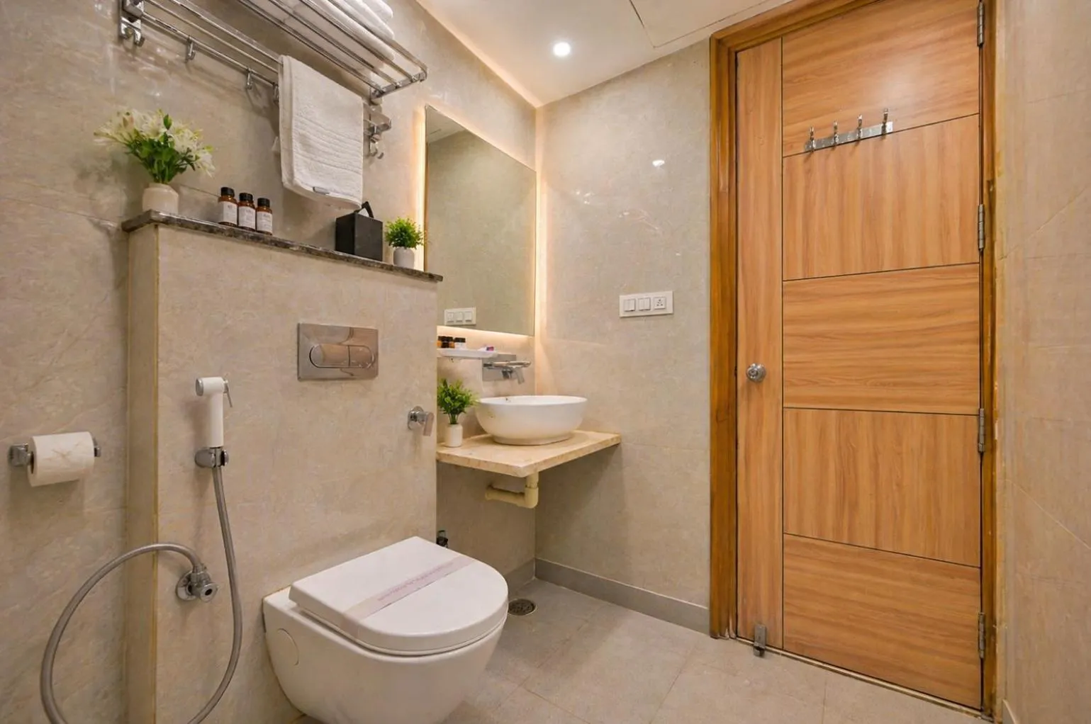 Shower in Hotel All Time Residency -Near Connaught Place New Delhi