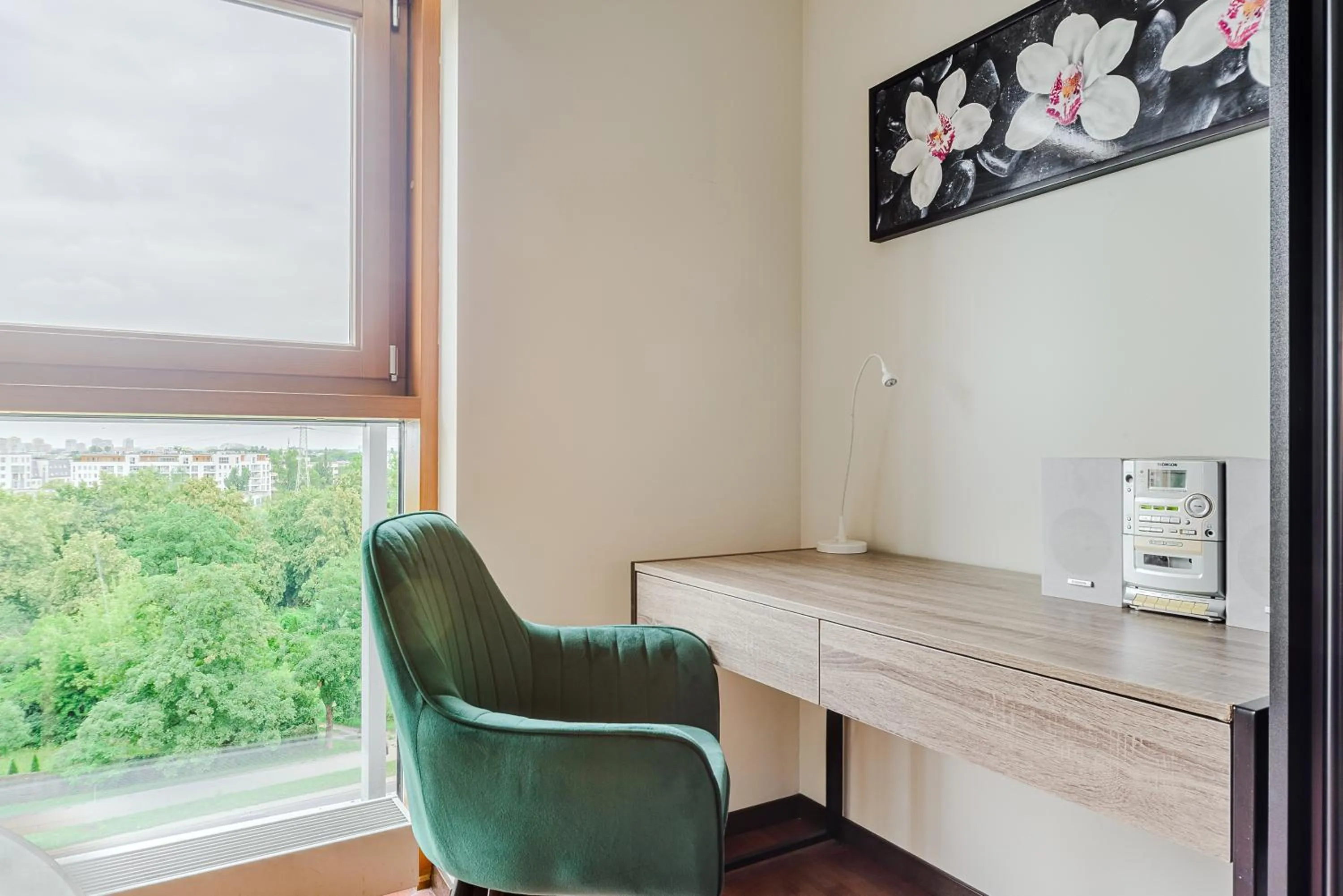 Seating area in Slominskiego 7 P&O Apartments