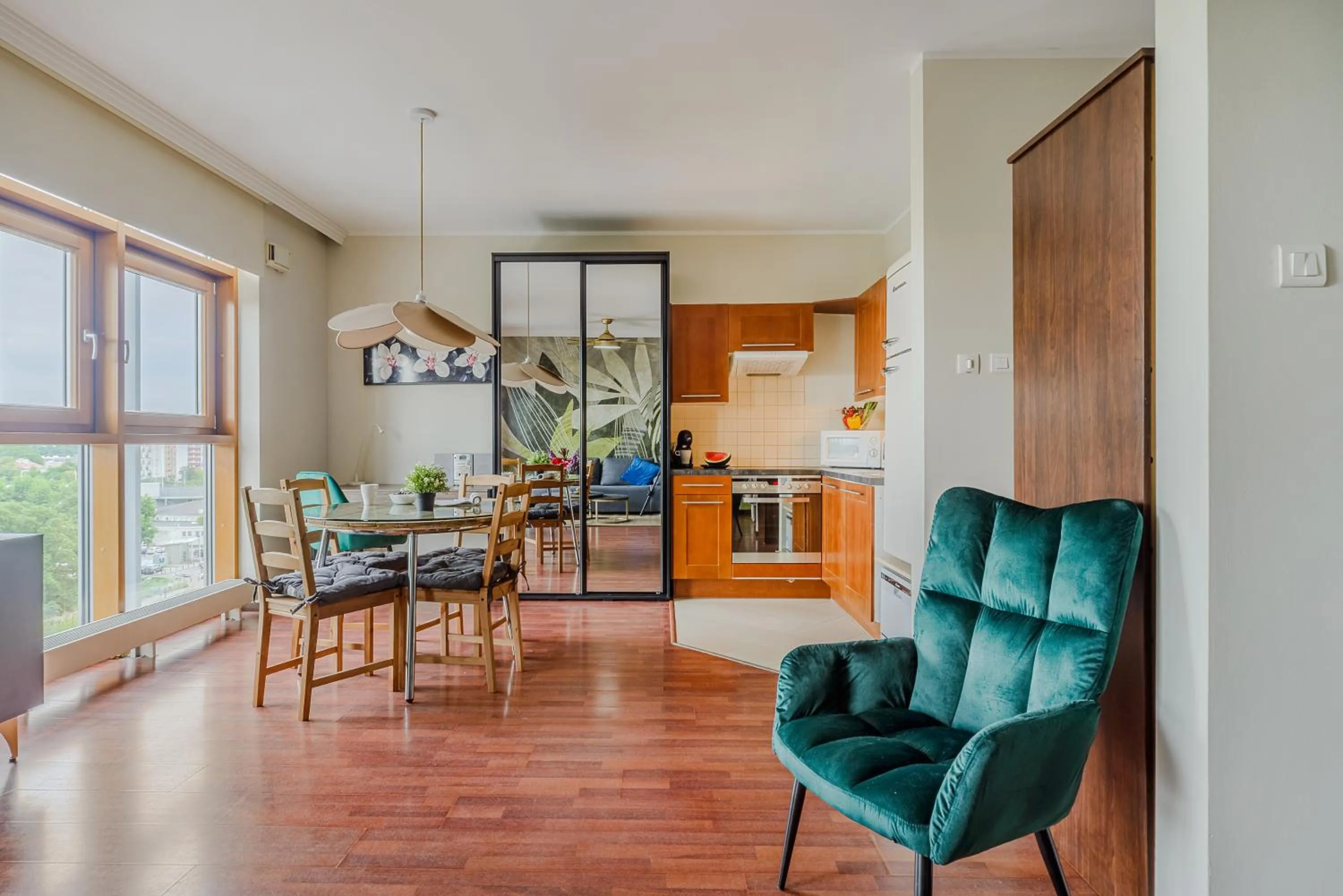 Living room in Slominskiego 7 P&O Apartments