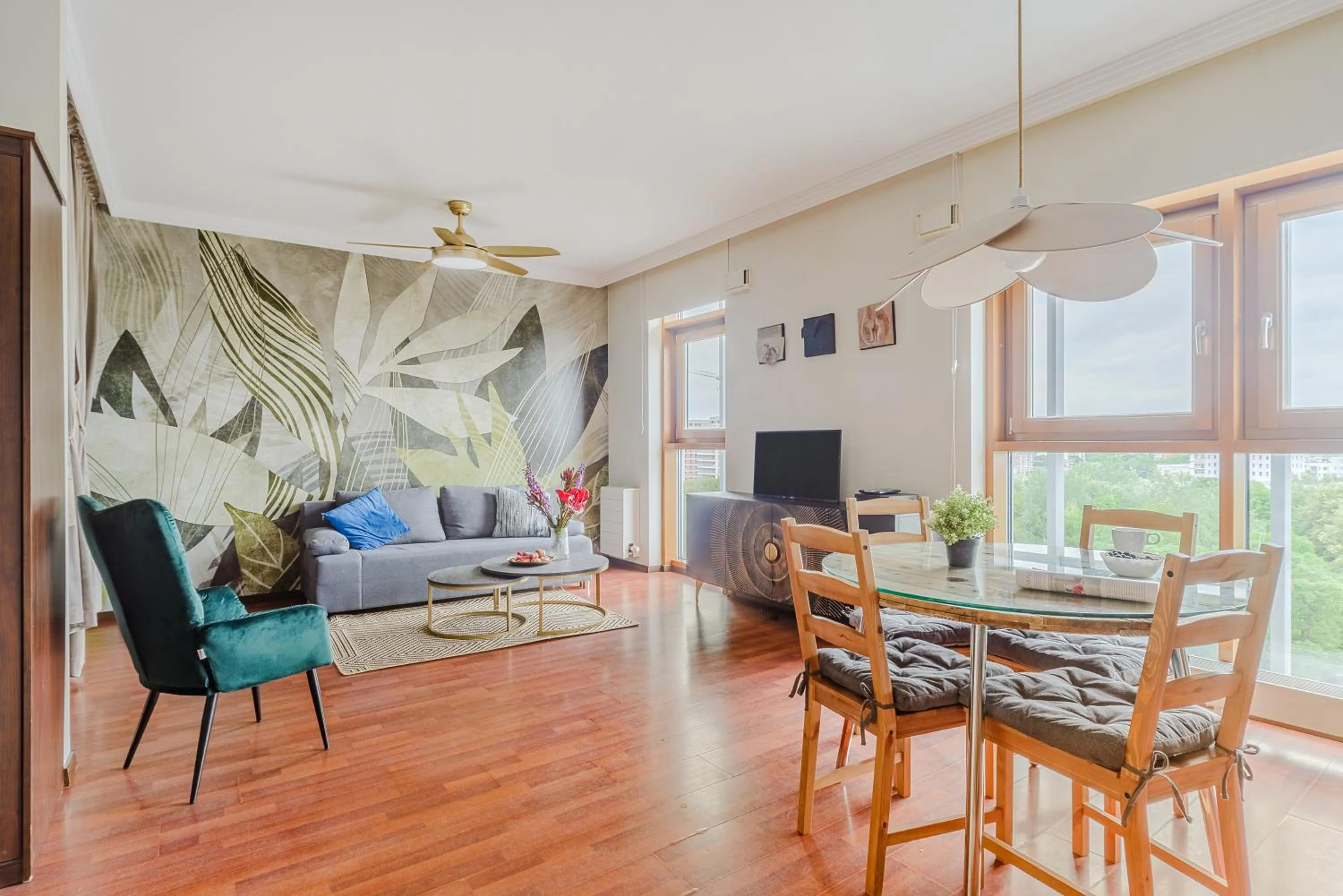 Living room in Slominskiego 7 P&O Apartments