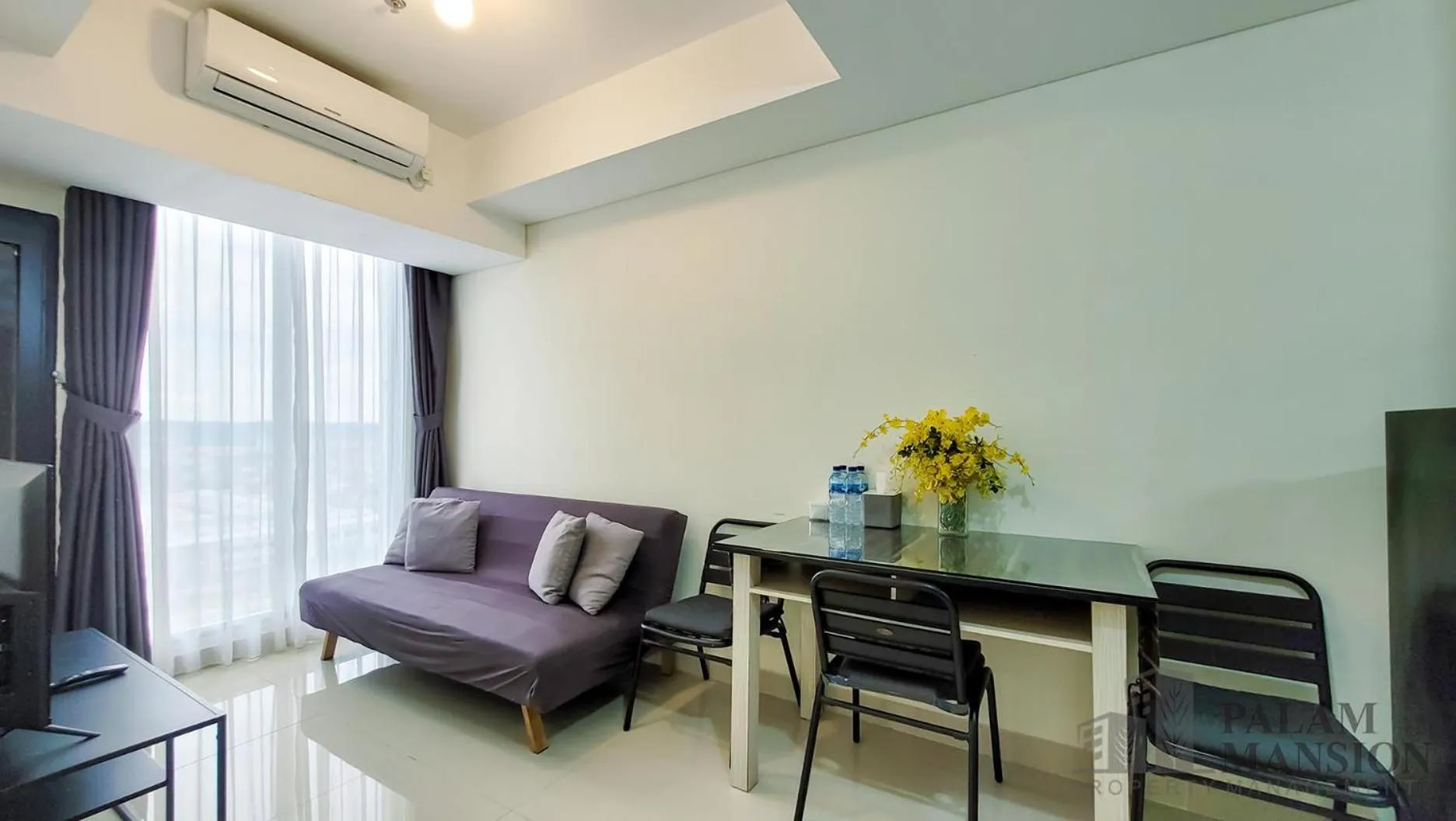 Living room in Palam Mansion at Meisterstadt Pollux Habibie Apartment