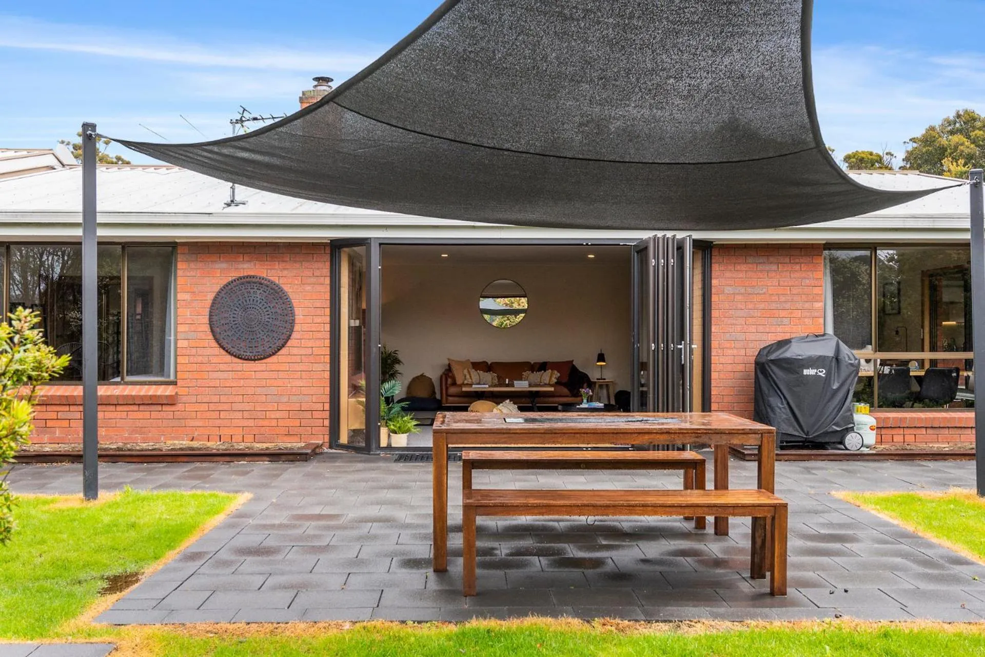 Patio in Lumeah Retreat Bruny Island