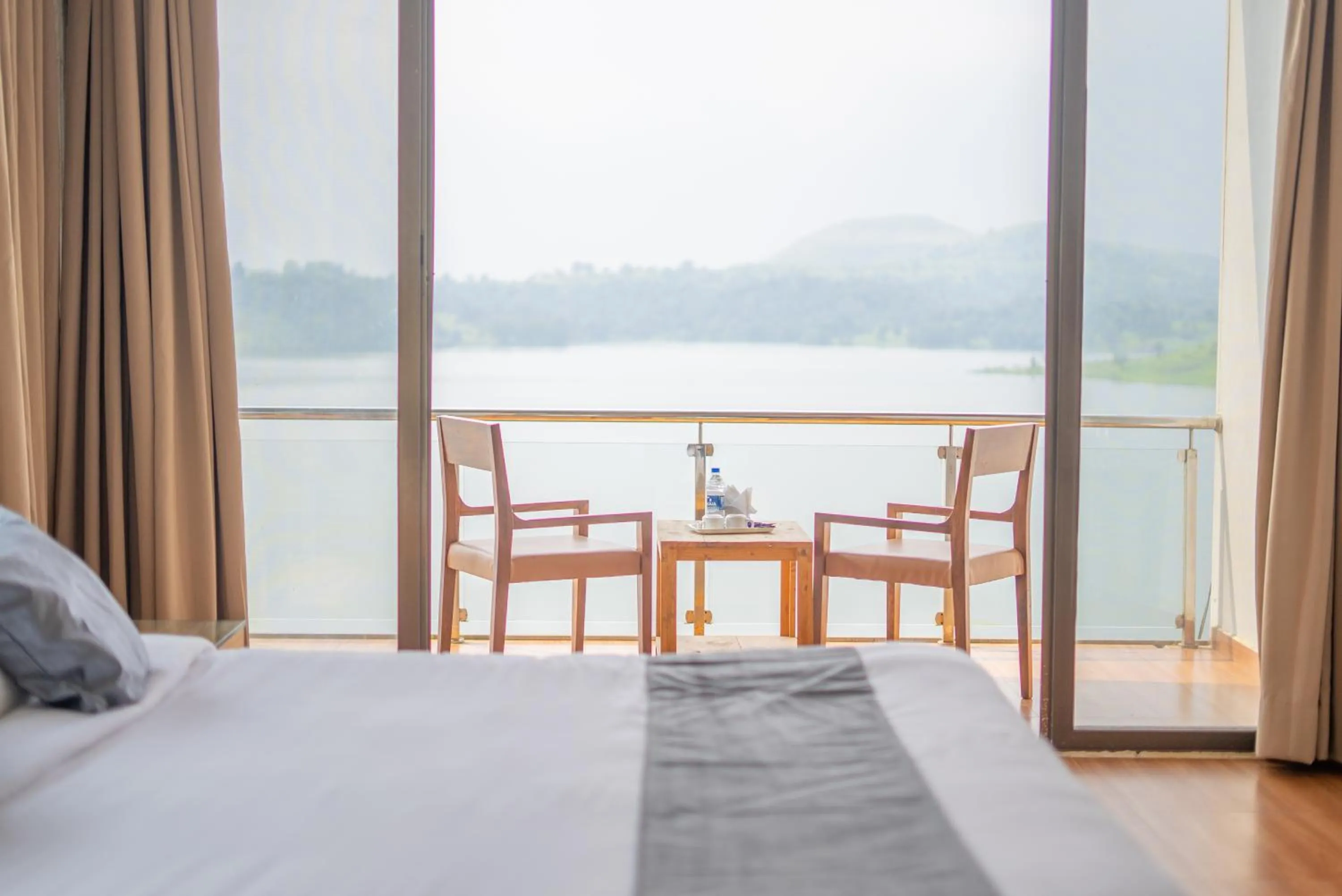 Bed in Shvas Island Resort