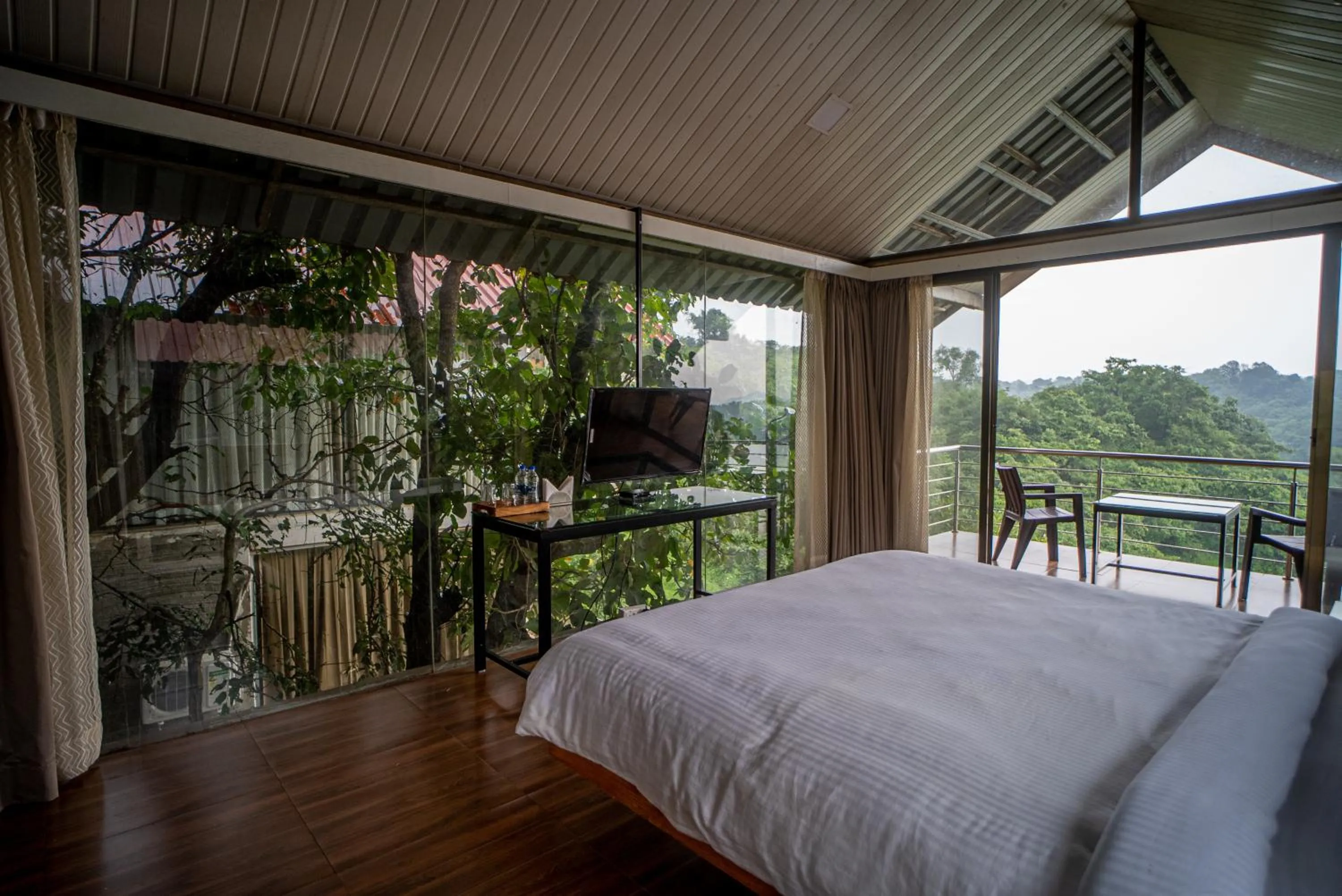 Bed in Shvas Island Resort