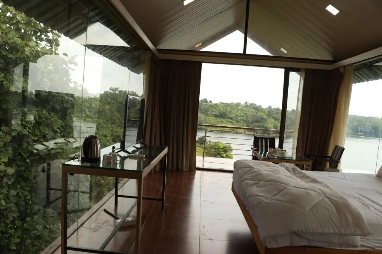 Bed in Shvas Island Resort
