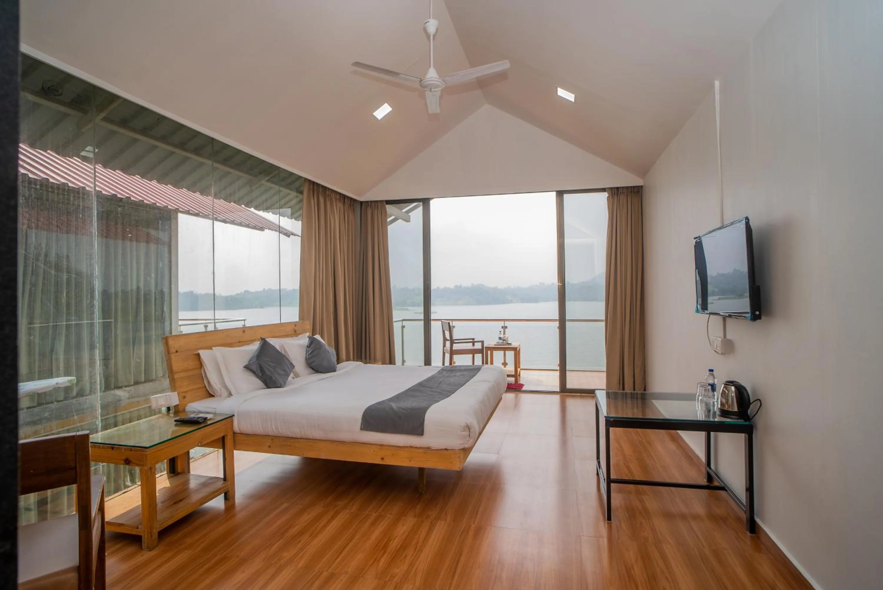 Bed in Shvas Island Resort