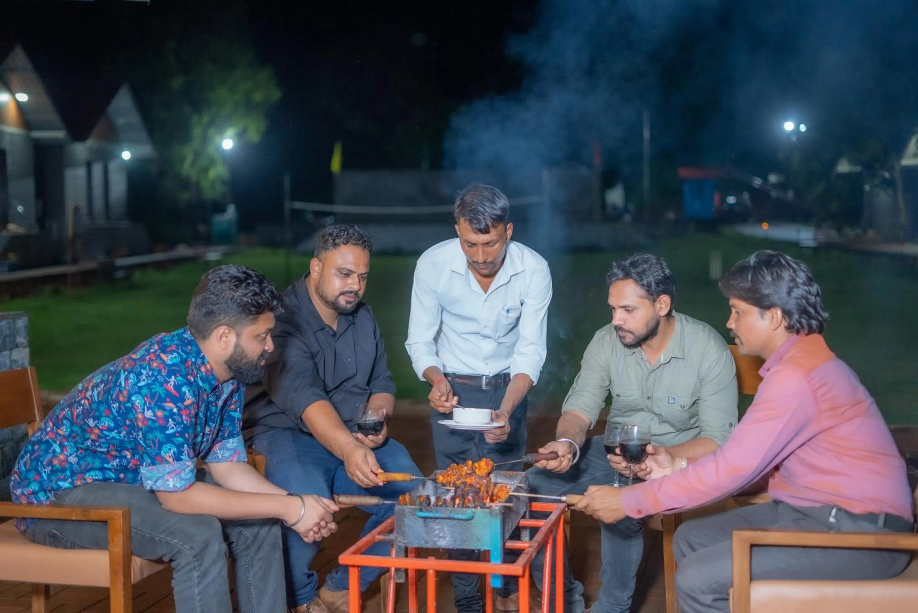 People in Shvas Island Resort