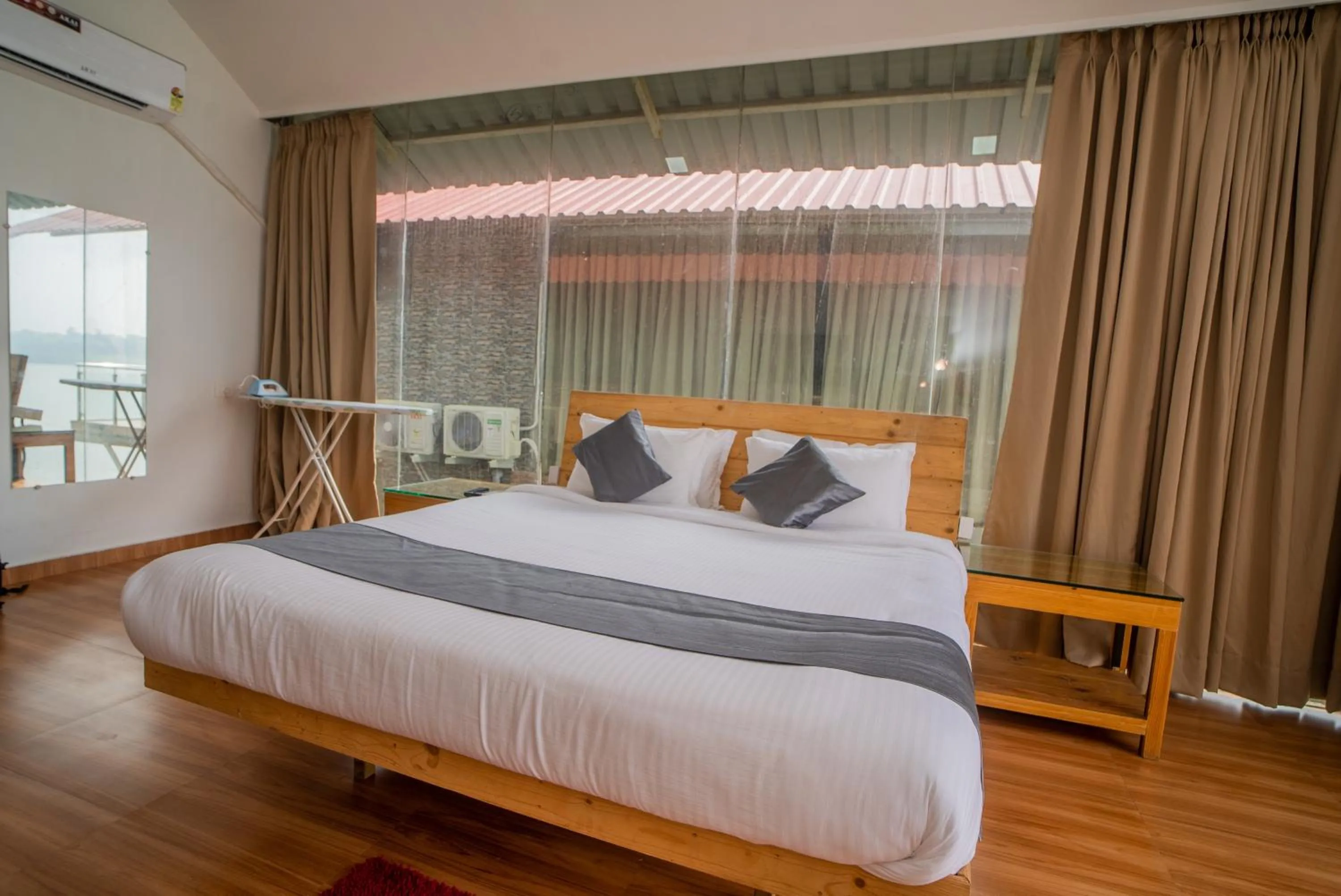 Bed in Shvas Island Resort