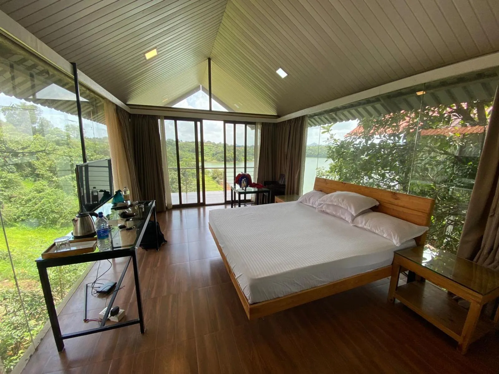Bed in Shvas Island Resort