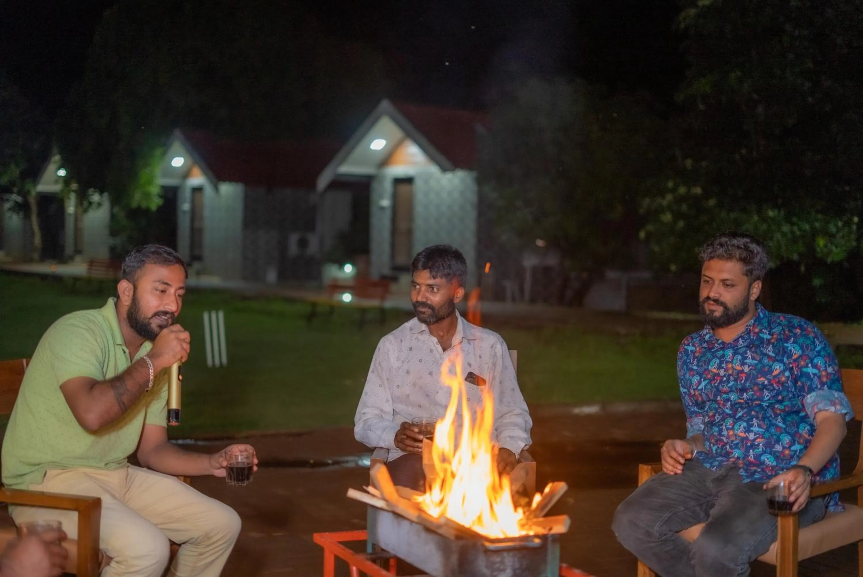 People in Shvas Island Resort