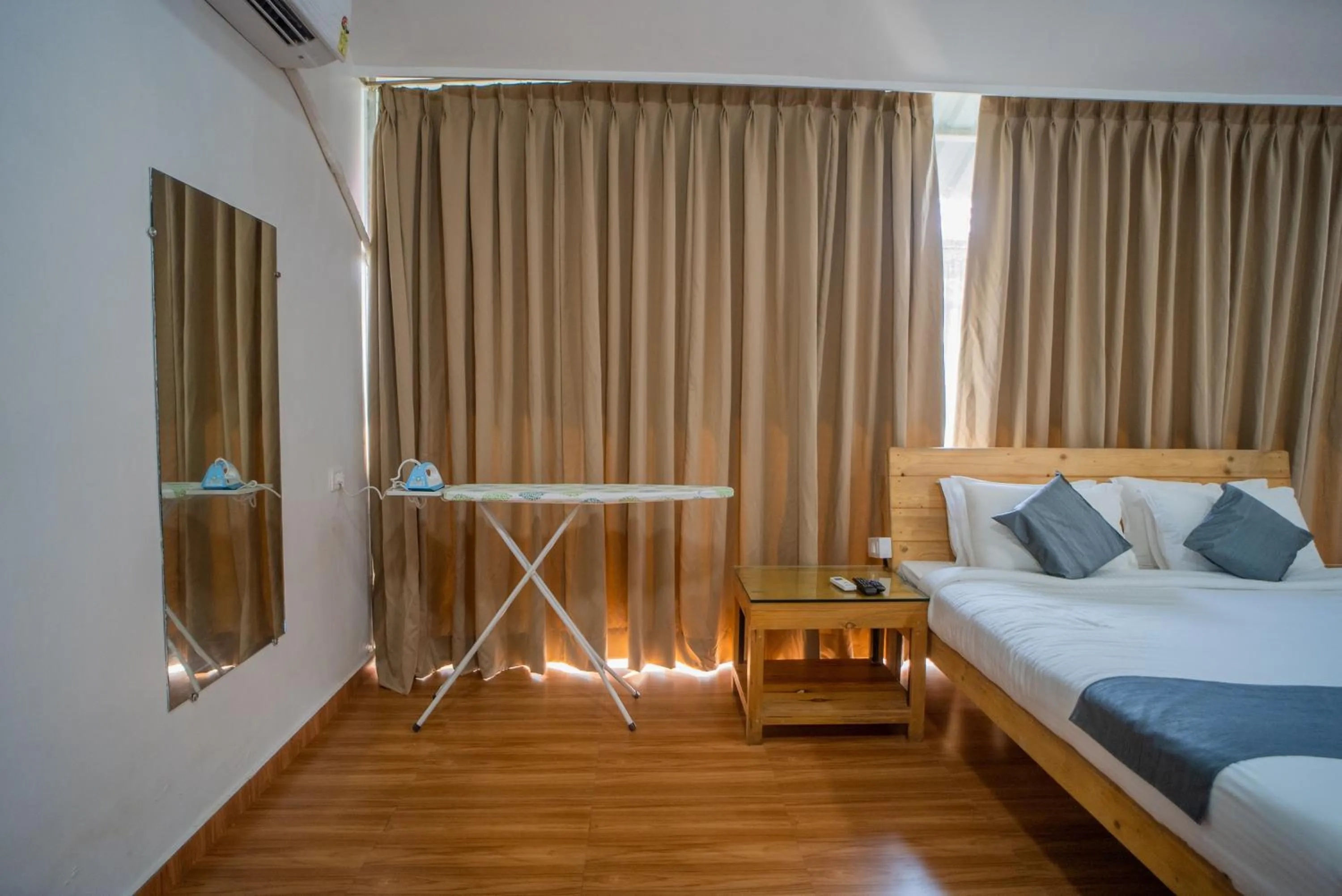 Bed in Shvas Island Resort