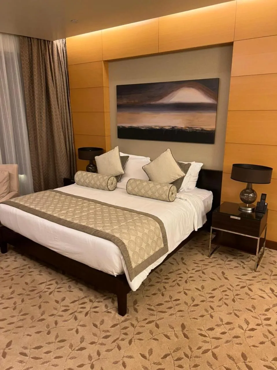 Bed in Address Dubai Mall Fashion Avenue Studio 17 floor