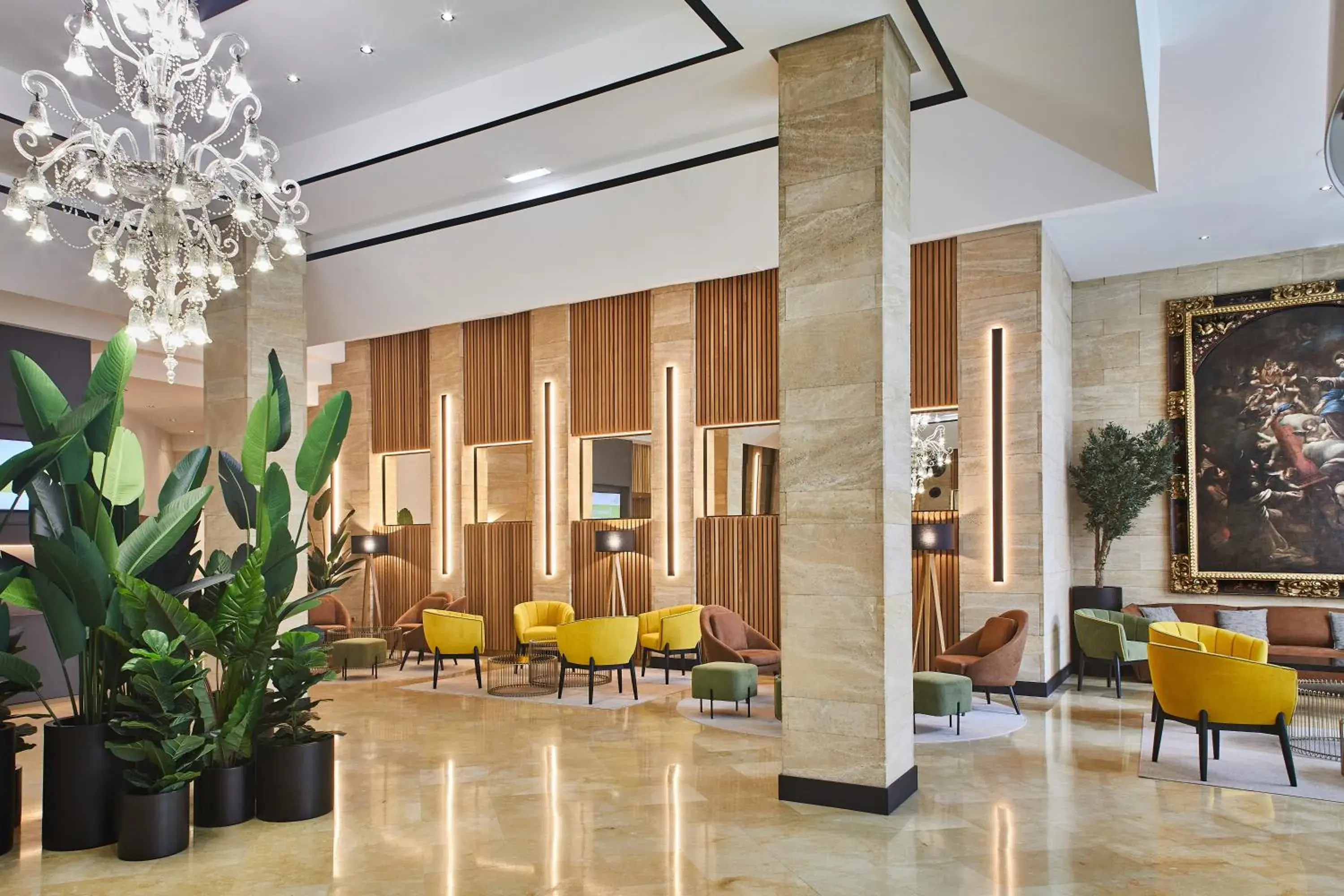 Lobby or reception in Silken Reino de Aragón Lobby or reception in Silken Reino de Aragón