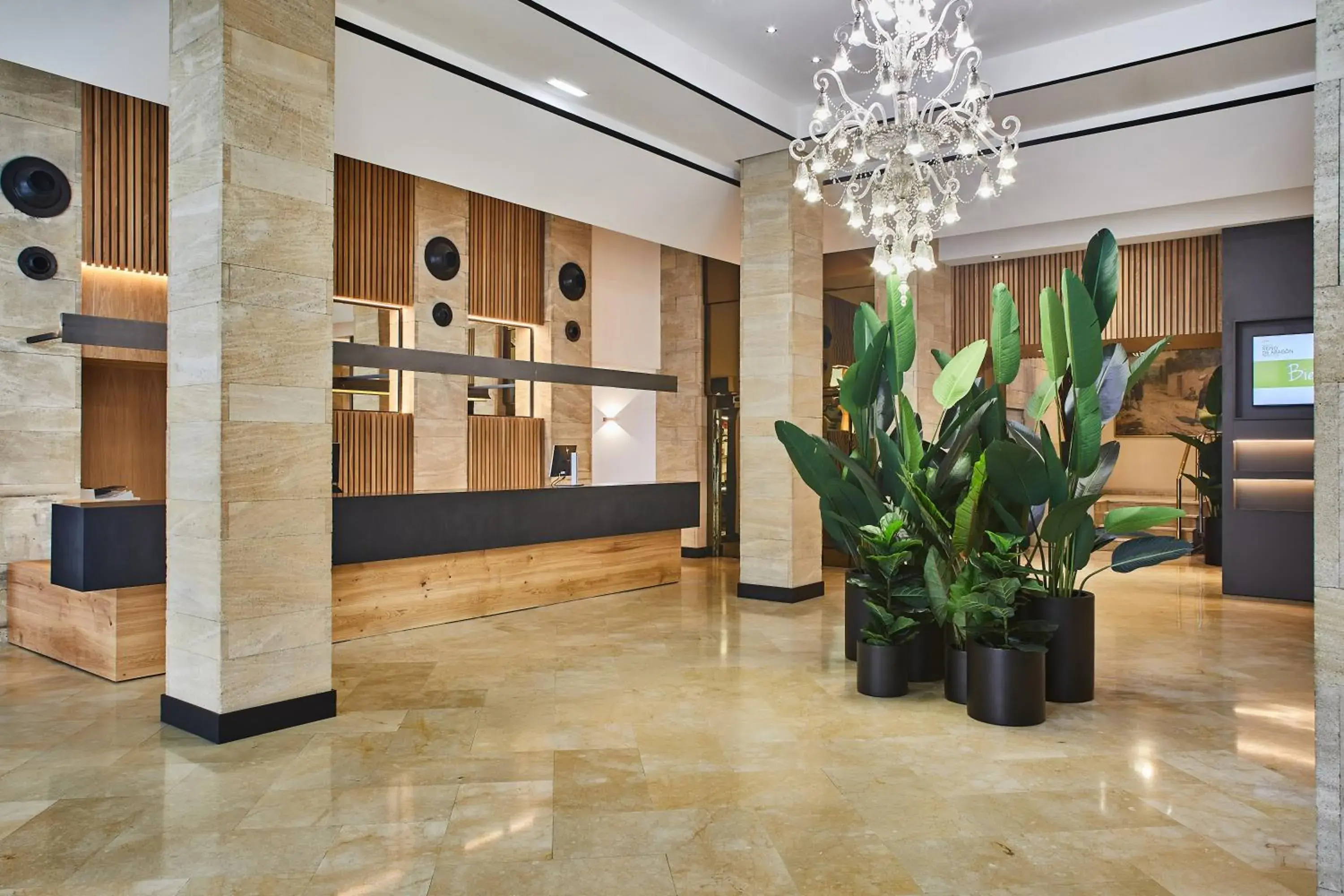 Lobby or reception in Silken Reino de Aragón Lobby or reception in Silken Reino de Aragón